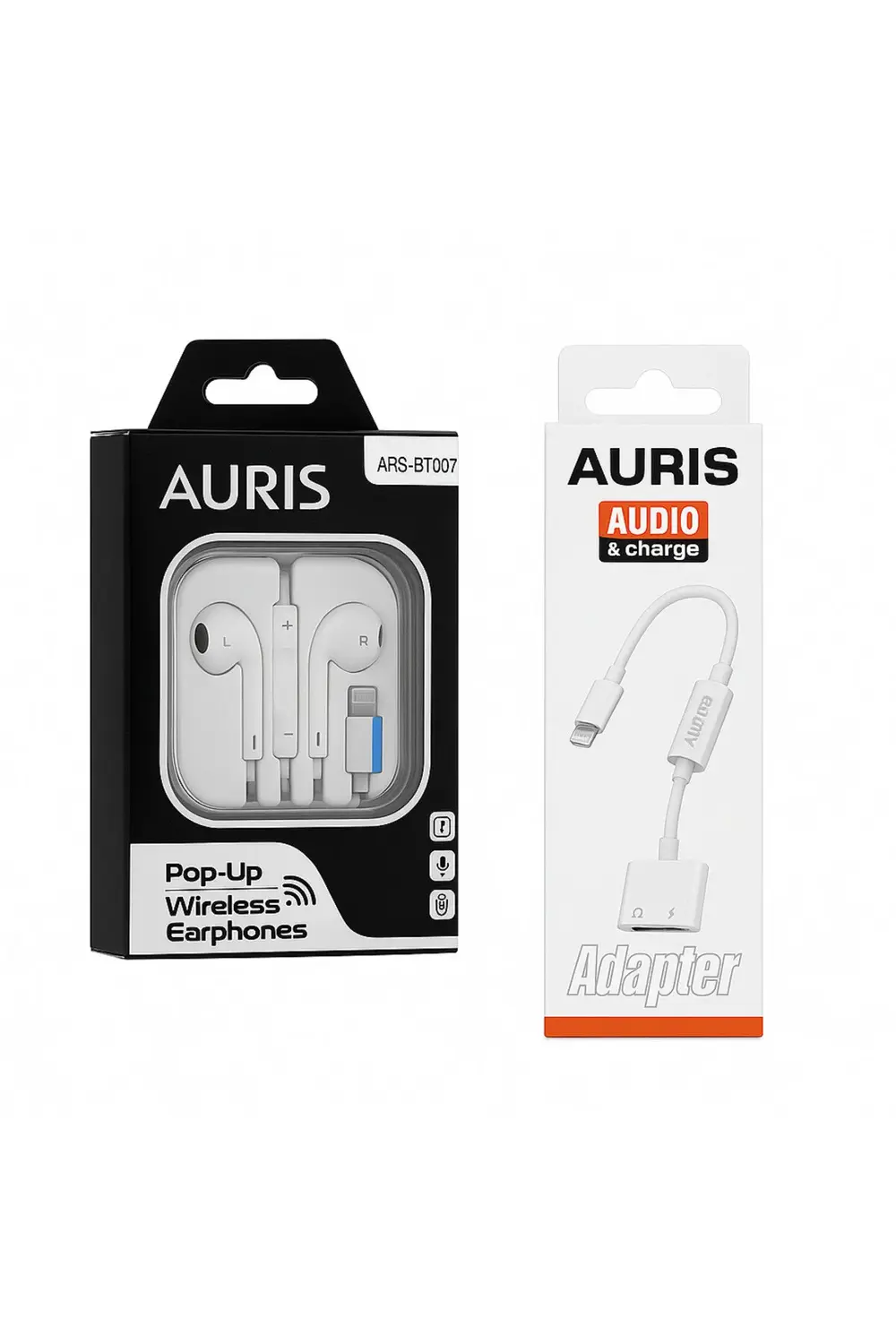 AURİS LİGHTNİNG KULAKLIK + ŞARJ & SES ADAPTÖRÜ