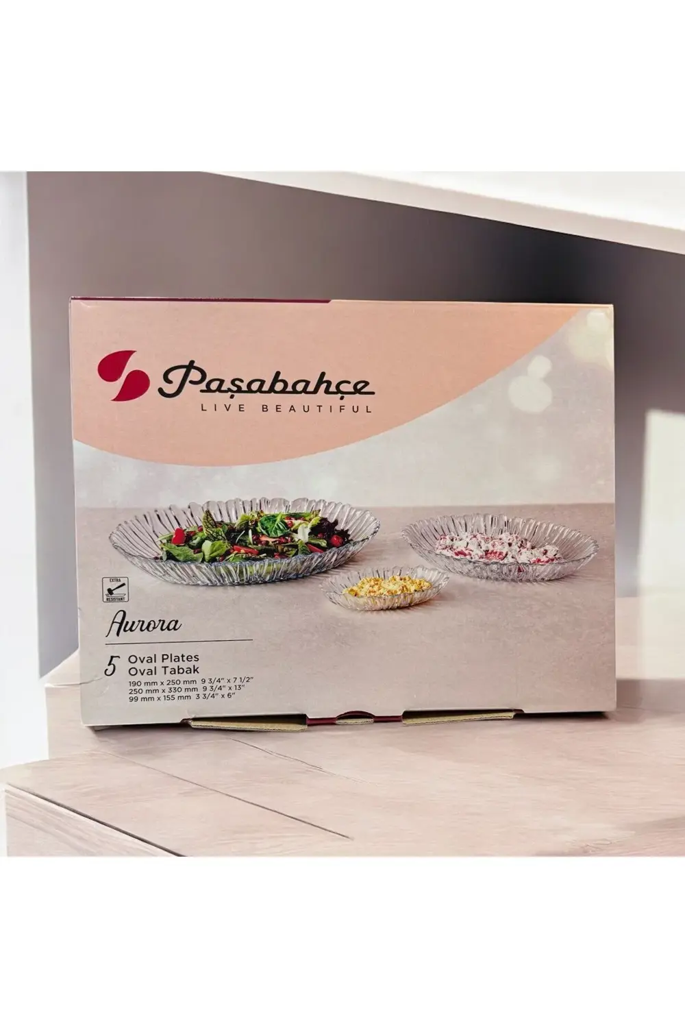aurora kayık tabağı seti - 10 parça kahvatılık meze sunumluk seti