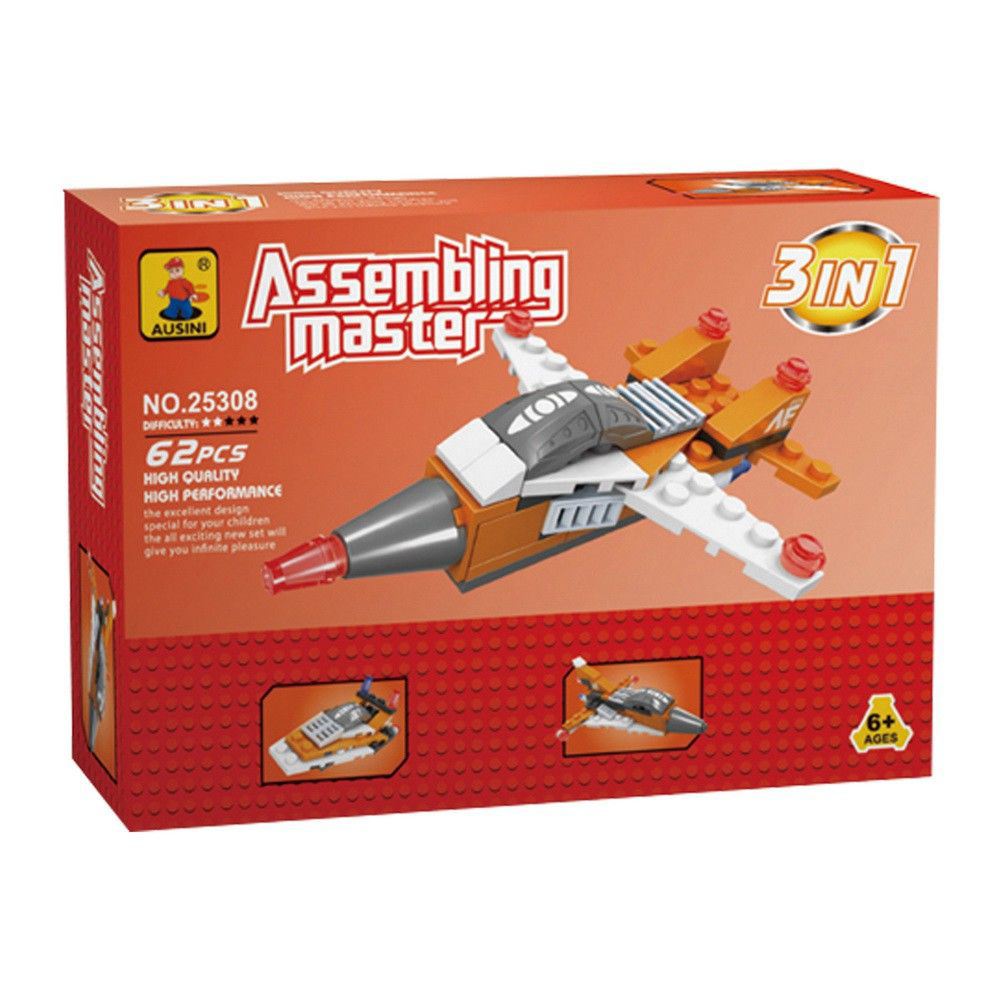 Ausini Assembling Master 3 in 1 62 Parça Hava Araçları Ausini Assembling Master 3 in 1 62 Parça Hava Araçları