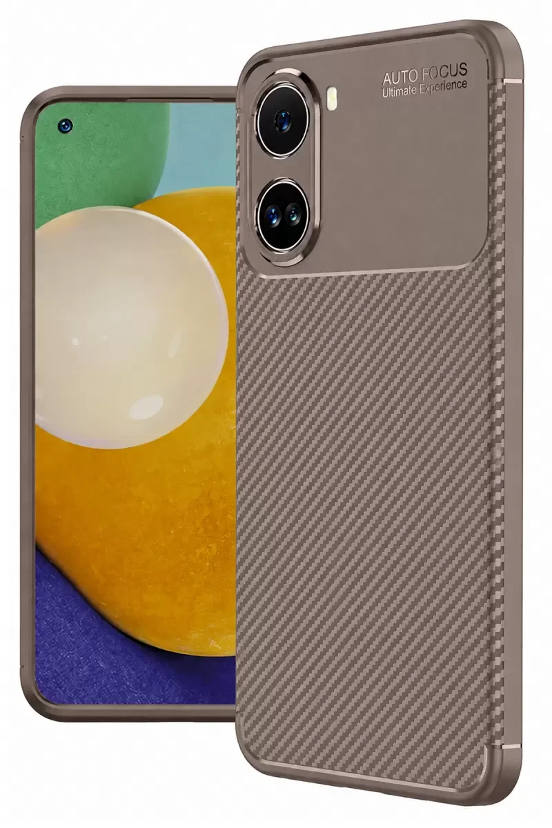 Auto Focus Karbon Kapak X7 Pro Kılıf - Gri Darbe Korumalı Şık Tasarım