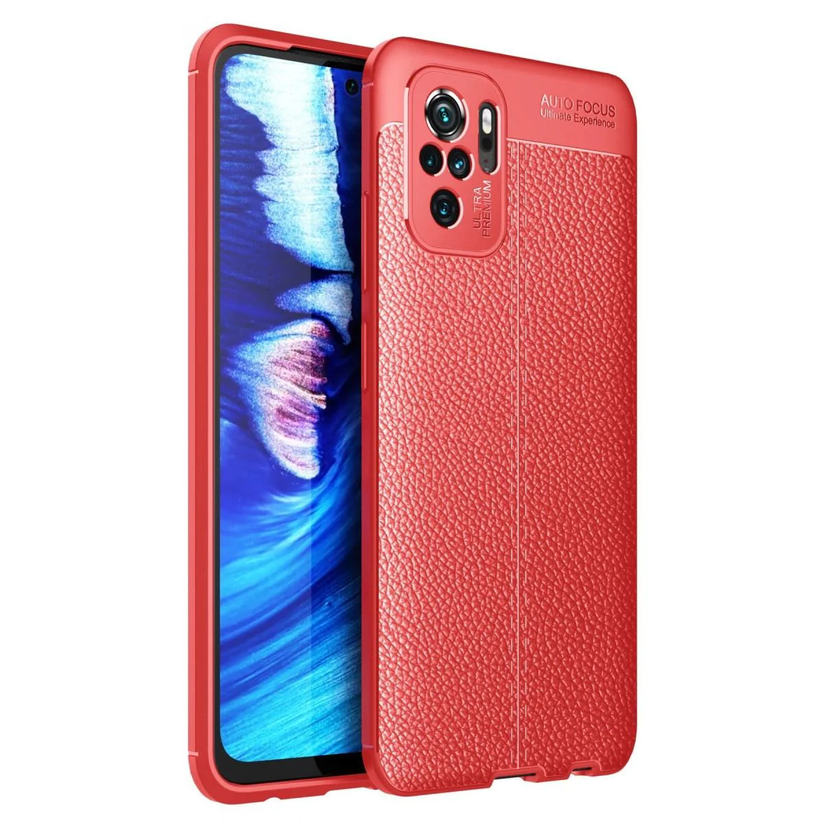 Auto Focus Kılıf Xiaomi Redmi Note 10 ile Uyumlu - Kırmızı Darbe Korumalı Kapak Auto Focus Kılıf Xiaomi Redmi Note 10 ile Uyumlu - Kırmızı Darbe Korumalı Kapak