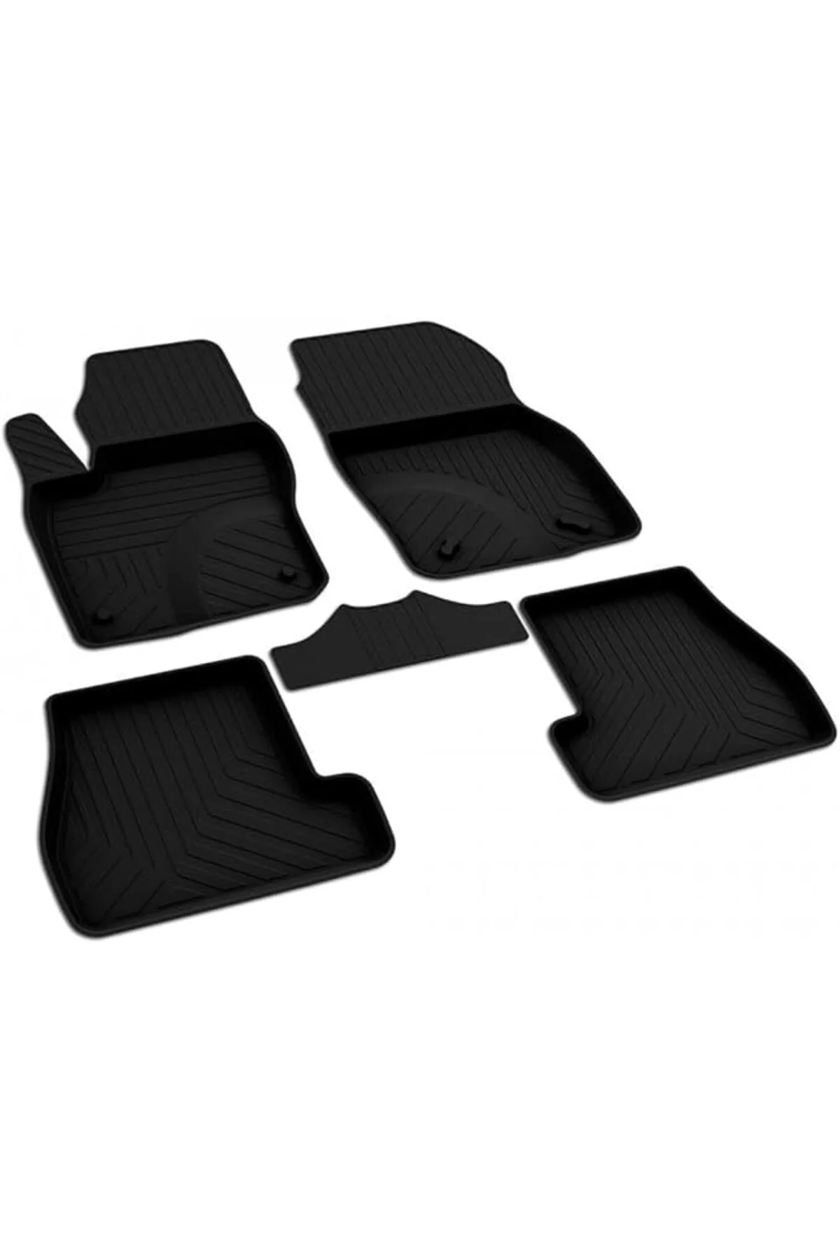 autoaccessories Ford Focus 3.5 Makyajlı Sedan ile Uyumlu 4D Havuzlu Kauçuk Paspas 2015 2019