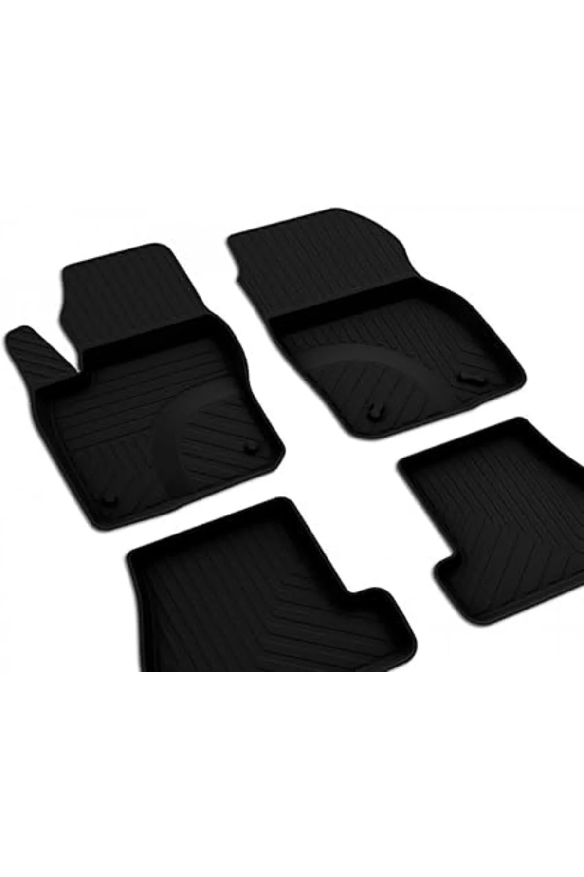 autoaccessories Ford Focus 3.5 Makyajlı Sedan ile Uyumlu 4D Havuzlu Kauçuk Paspas 2015 2019