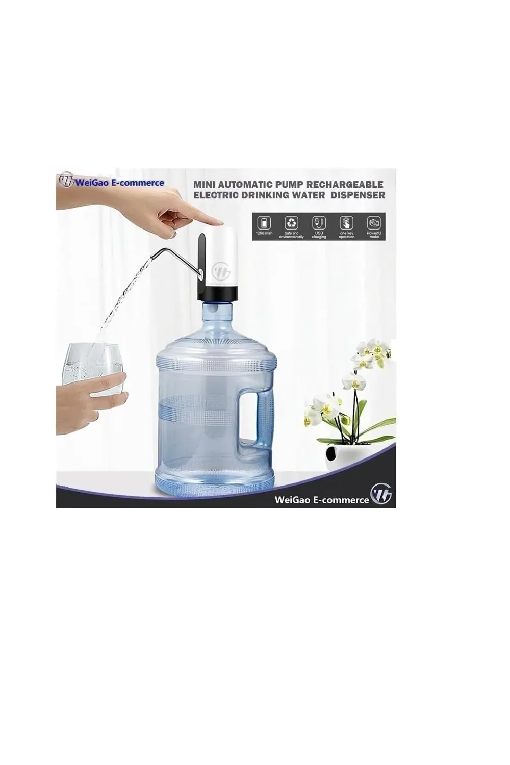 Automatic Water Dıspenser Şarjlı Otomatik Damacana Dijital Yeni N