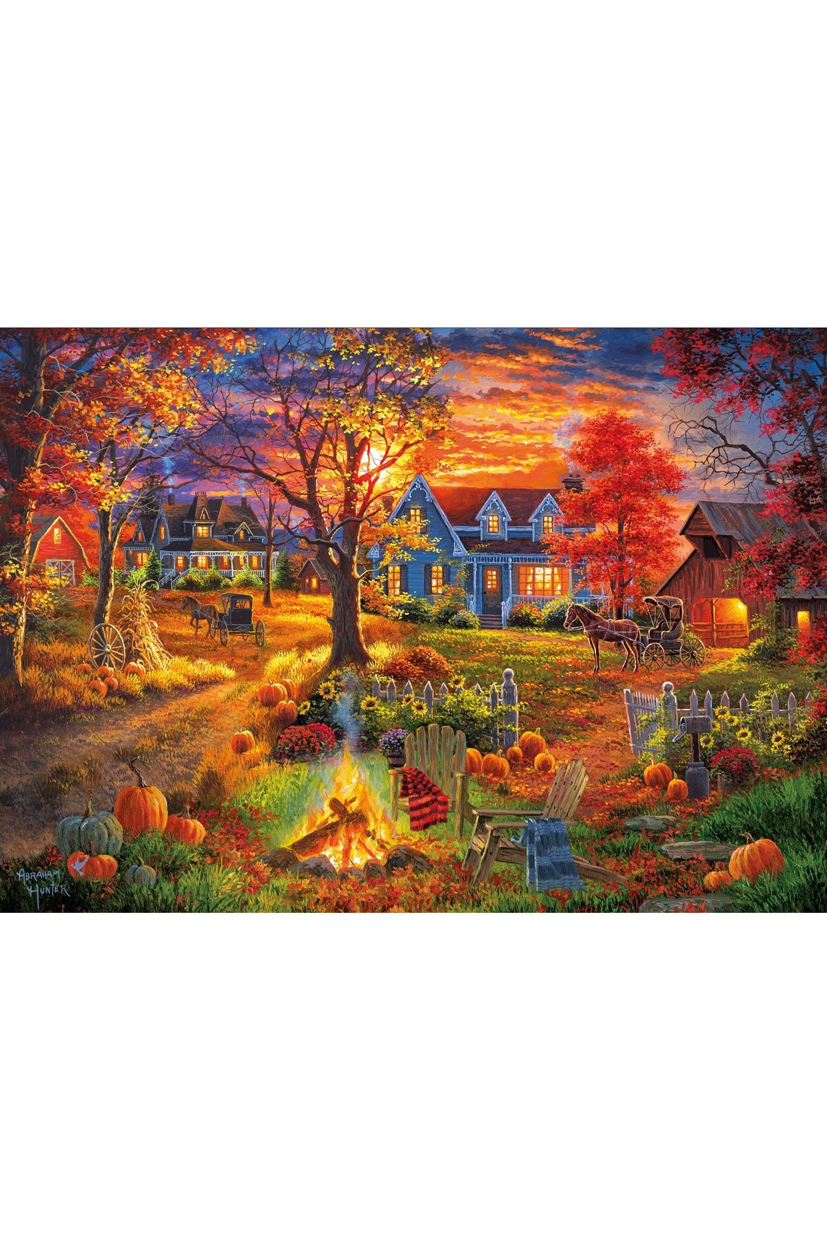 Ks Games Autumn Village 1000 Parça Puzzle