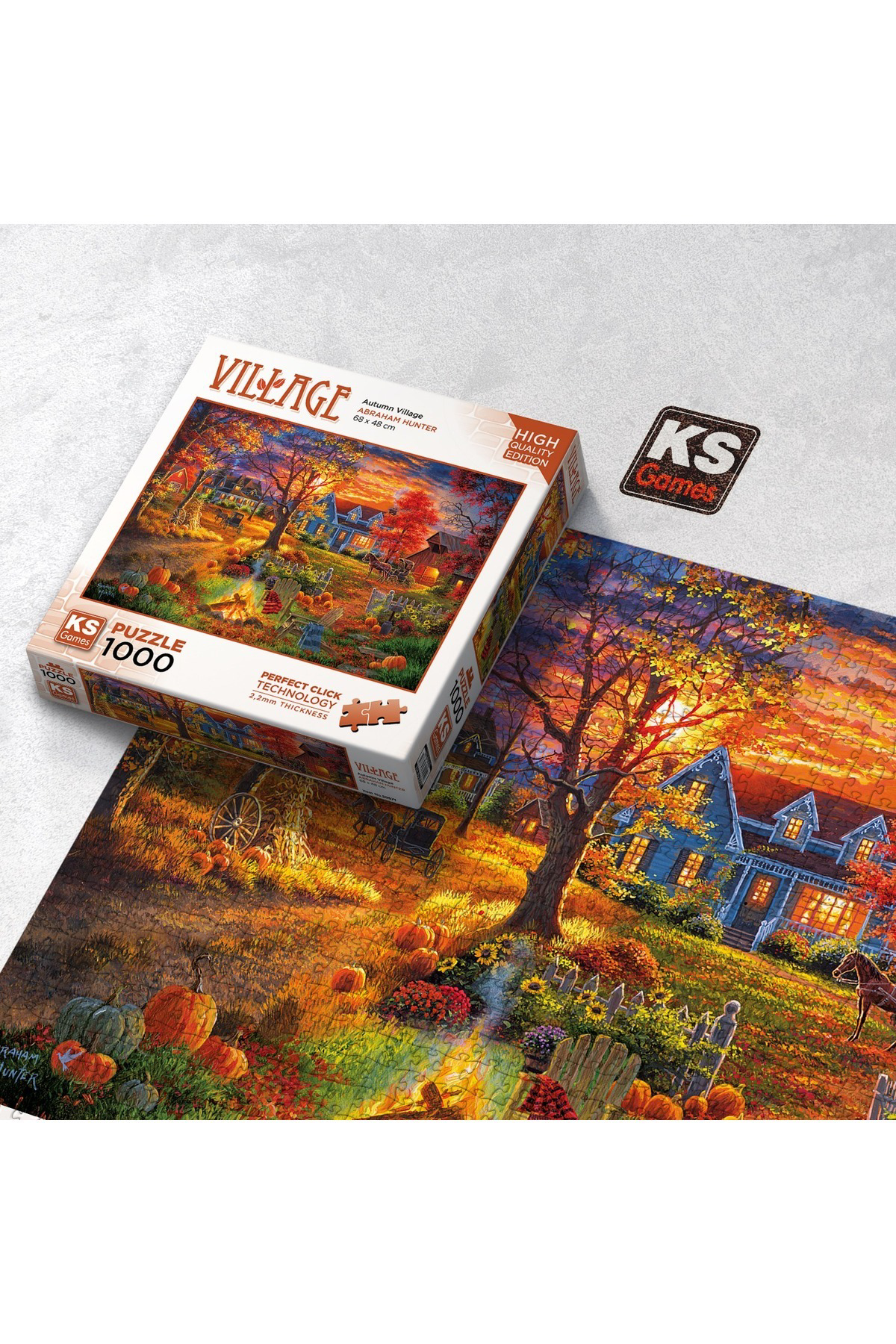 Ks Games Autumn Village 1000 Parça Puzzle