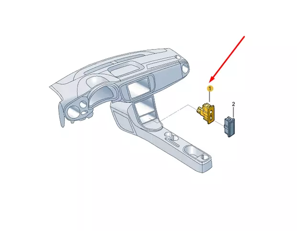 AUX & Car Play Girişi (VW Orjinal)(5G0035222E - 5Q0035726E)