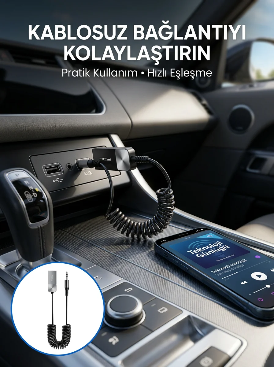 AUX Girişli Cihazlar İçin Kablosuz Bluetooth Adaptörü Fiyatı, Yorumları ve Özellikleri