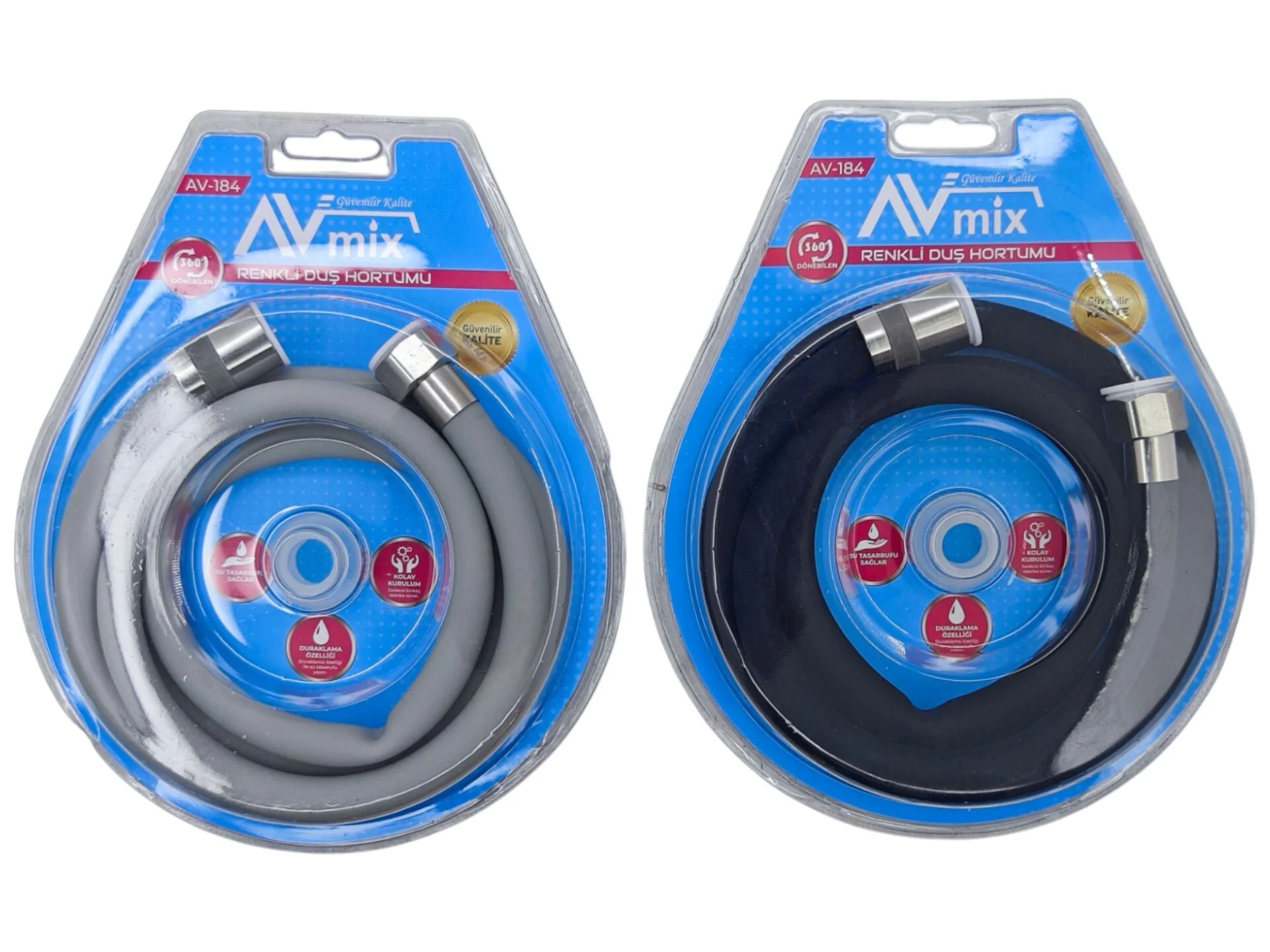 AV-184   Avmix Silikonlu Düş Hortumu 1.5m - Renkli