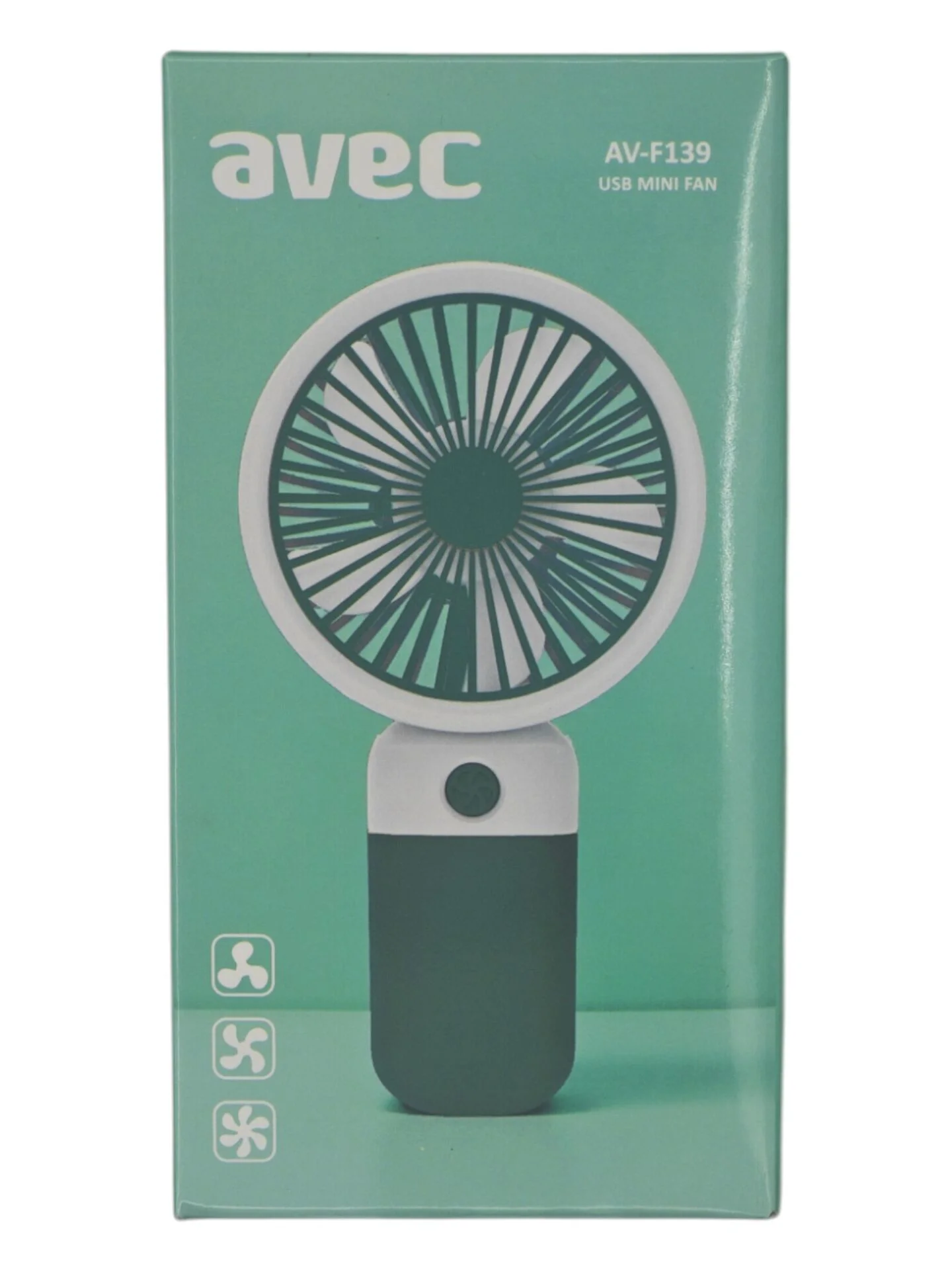 AV-F139   Avec USB-C Şarjlı Mini Fan - El Vantilatörü