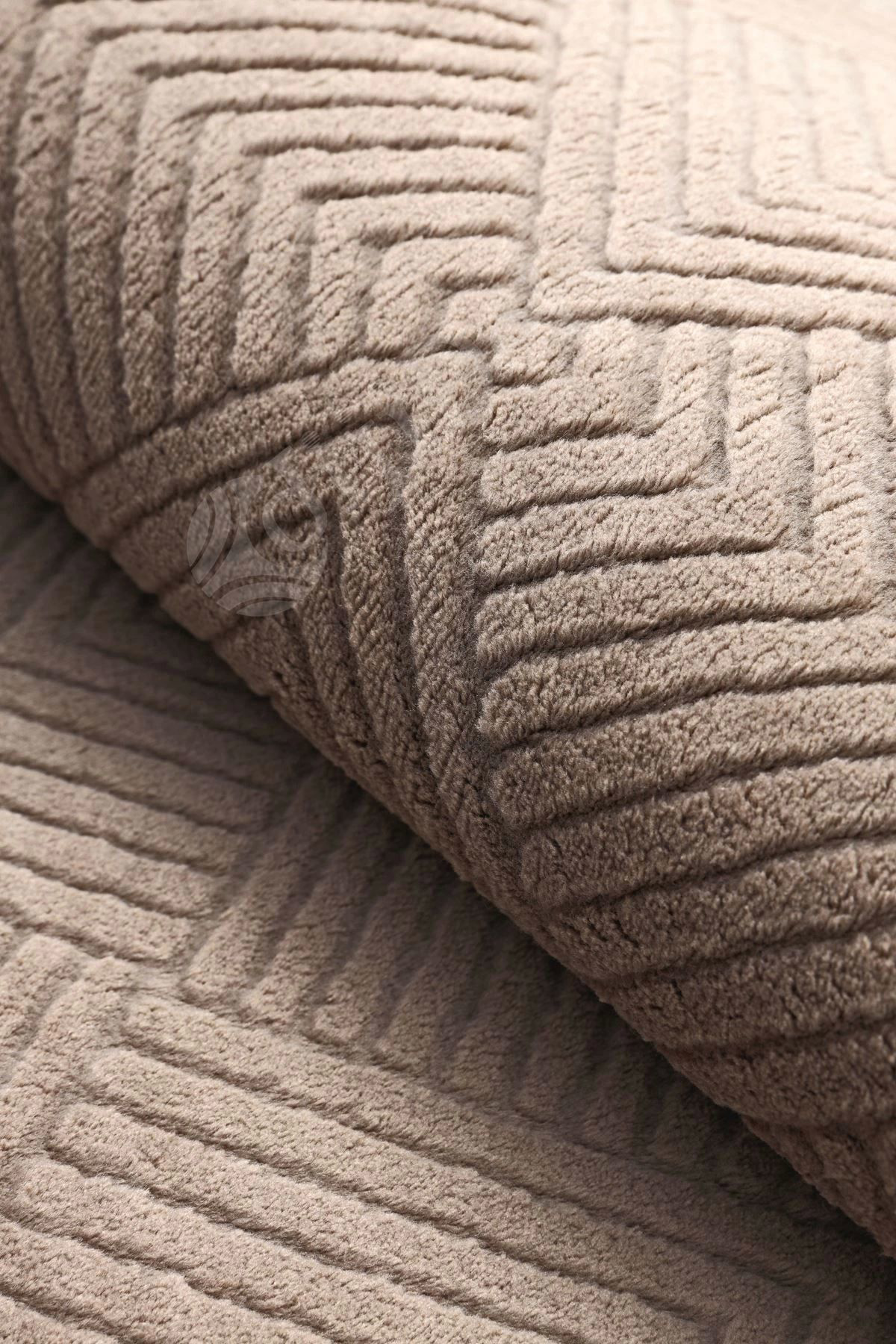 Dijidekor Avangard Yuvarlak Halı Pramit Kahve Salon Koridor Antre Mutfak Ha