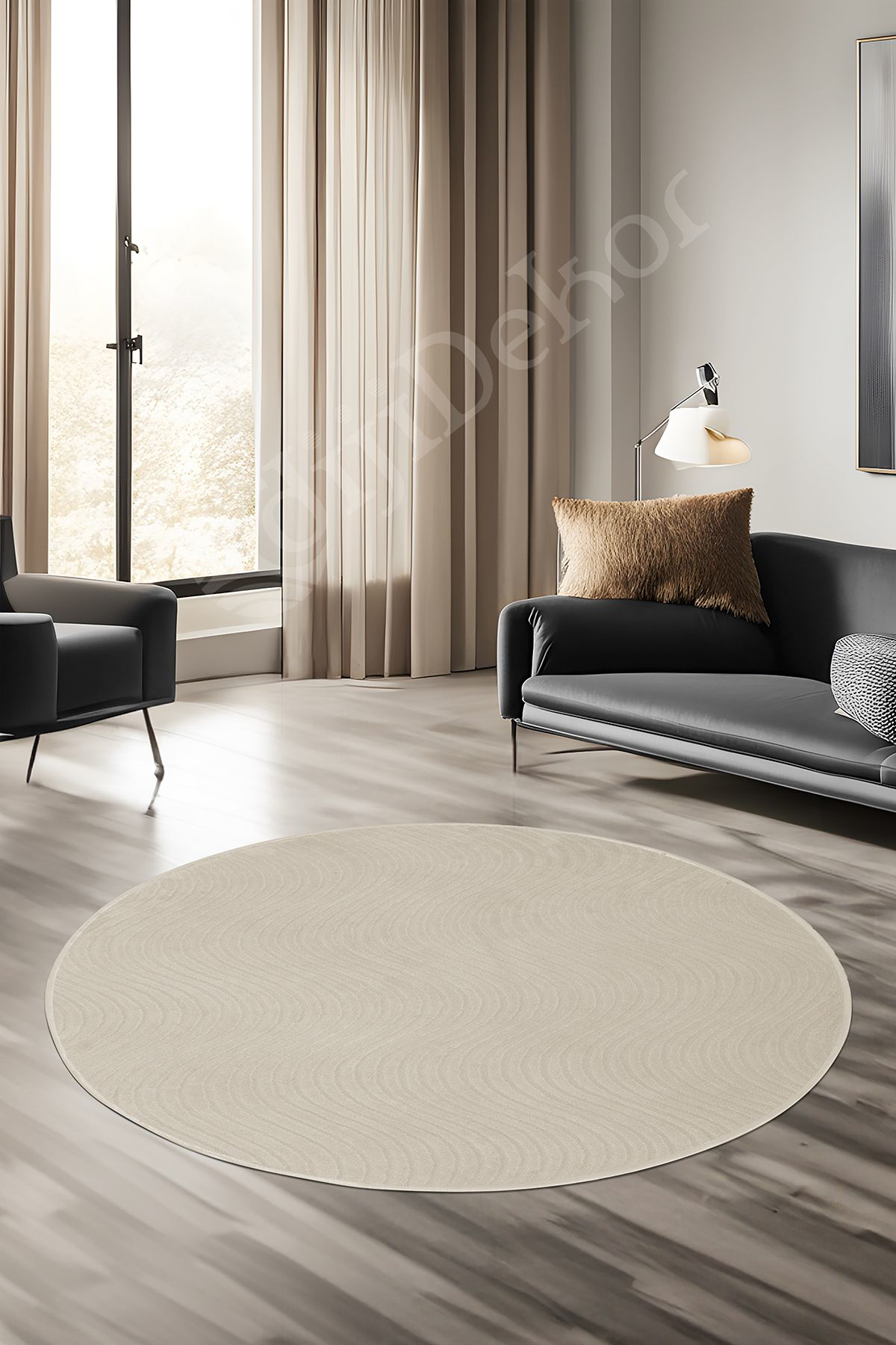 Dijidekor Avangard Yuvarlak Halı