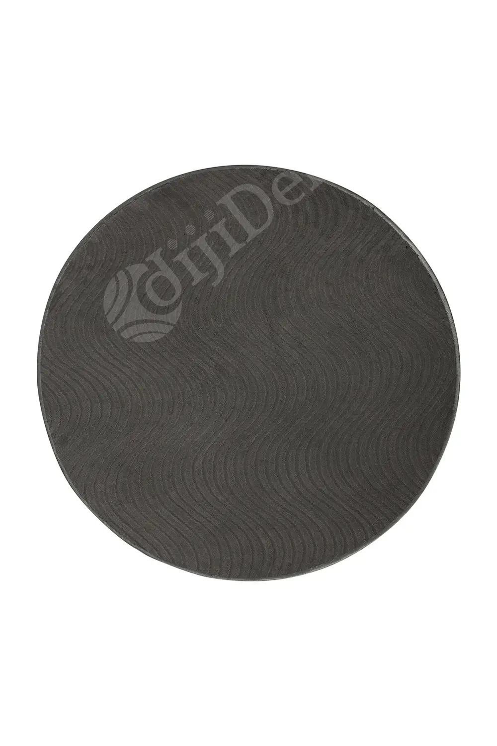 Avangard Yuvarlak Halı Sahra Antrasit Banyo Halısı Silinebilir 17