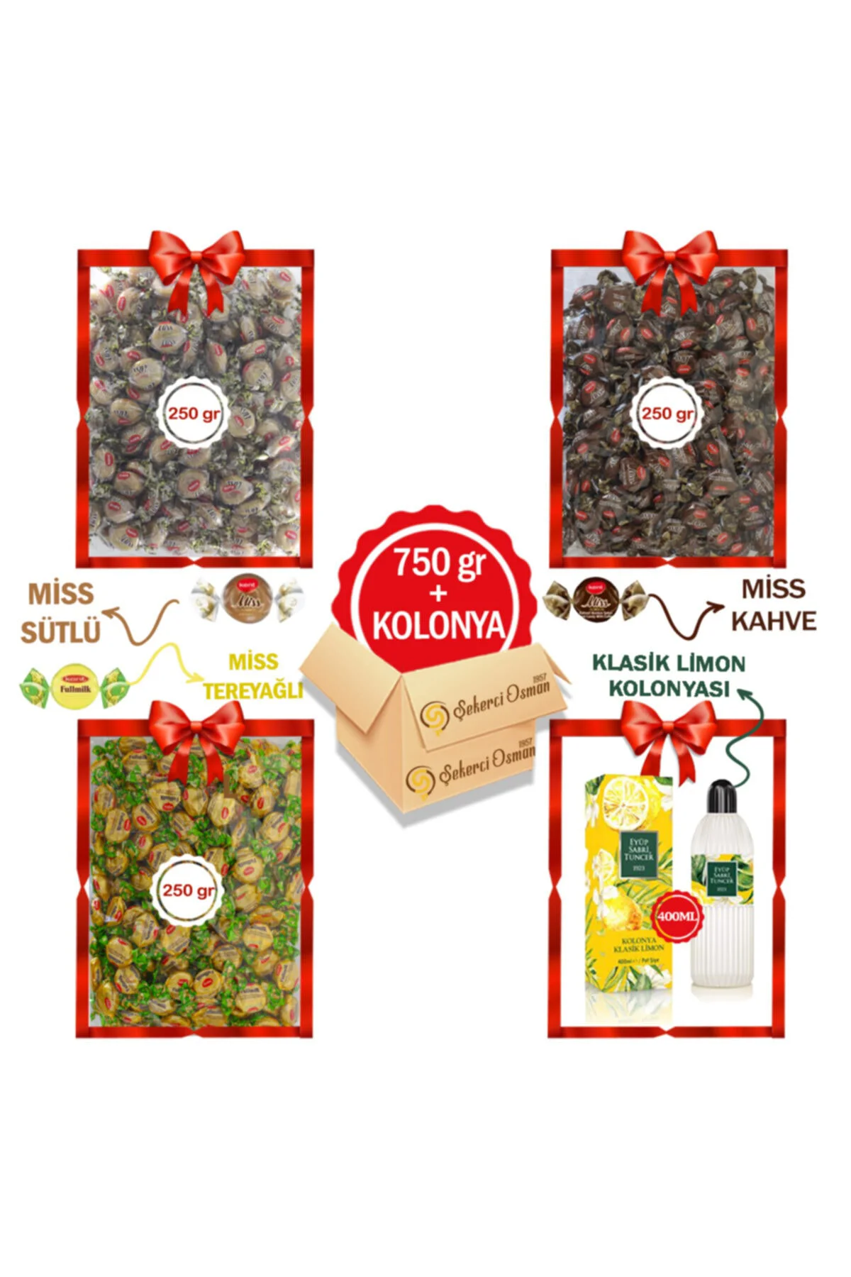 Avantaj Paketi Misbon Kolisi Kolonya-sütlü 250 Gr- Tereyağlı 250 