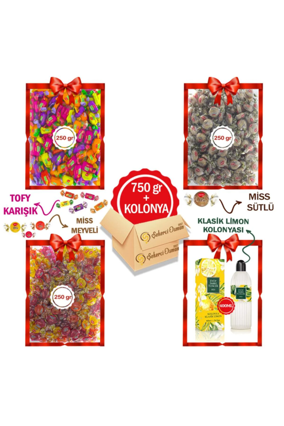 Avantaj Paketi-tofy Karışık 250 Gr- Elegan Çikolata 250 Gr-misbon