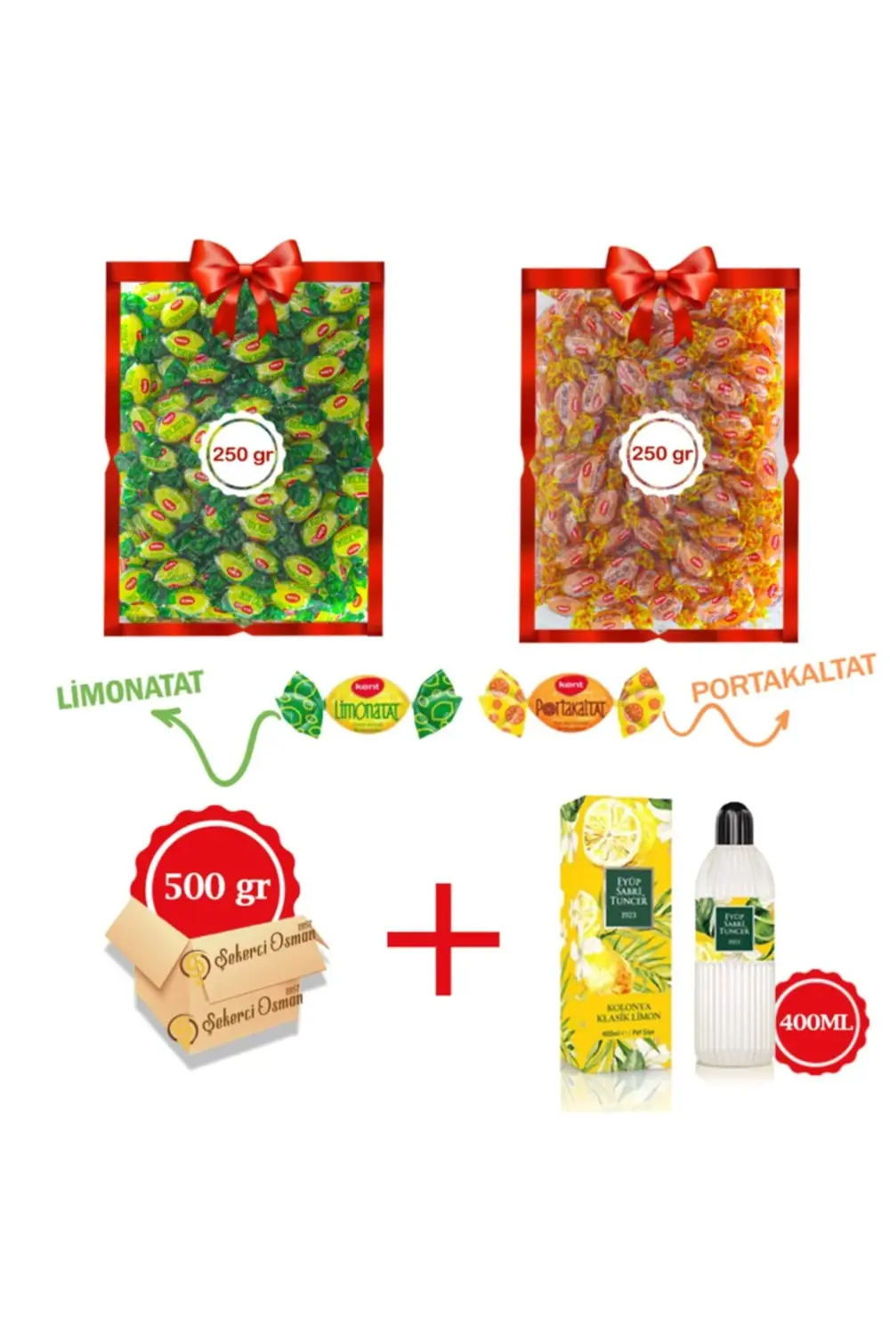 Avantajlı Paket- 2 X 250 gr Kolonya- Limonatat 250 Gr- Portakalta