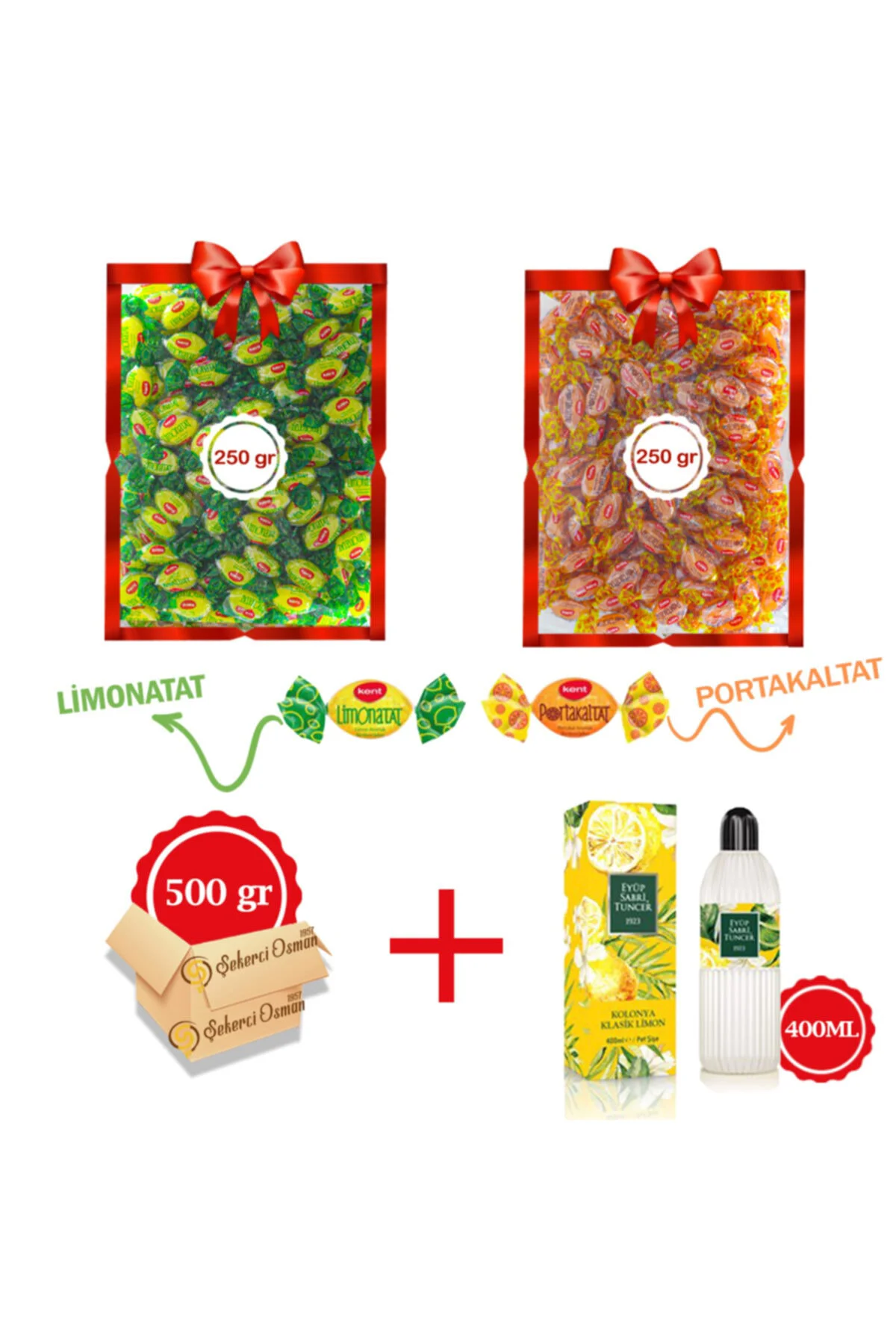 Avantajlı Paket- 2 X 250 gr Kolonya- Limonatat 250 Gr- Portakalta