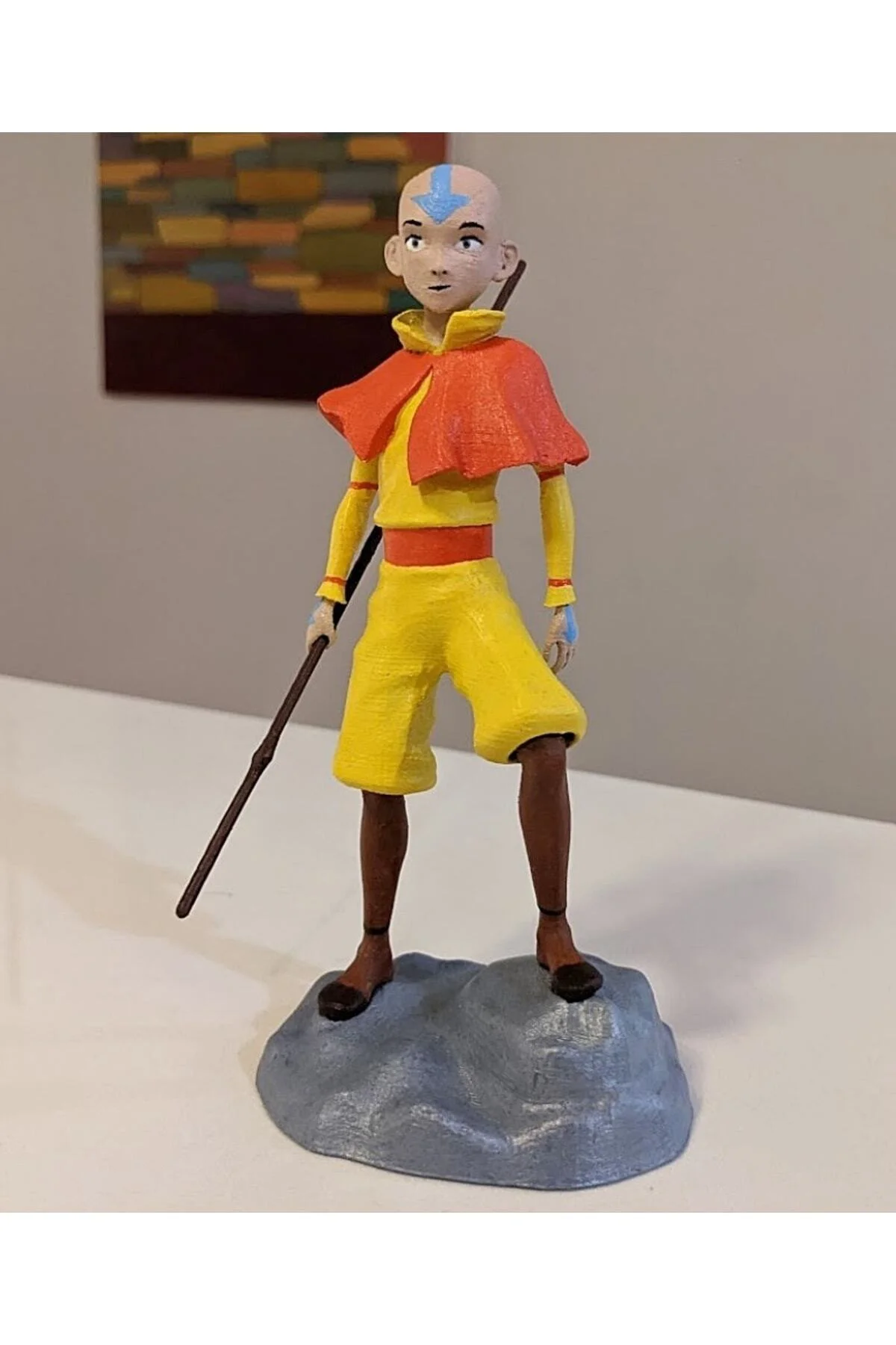 Avatar Son Hava Bükücü Aang Boyalı Figür 15 Cm