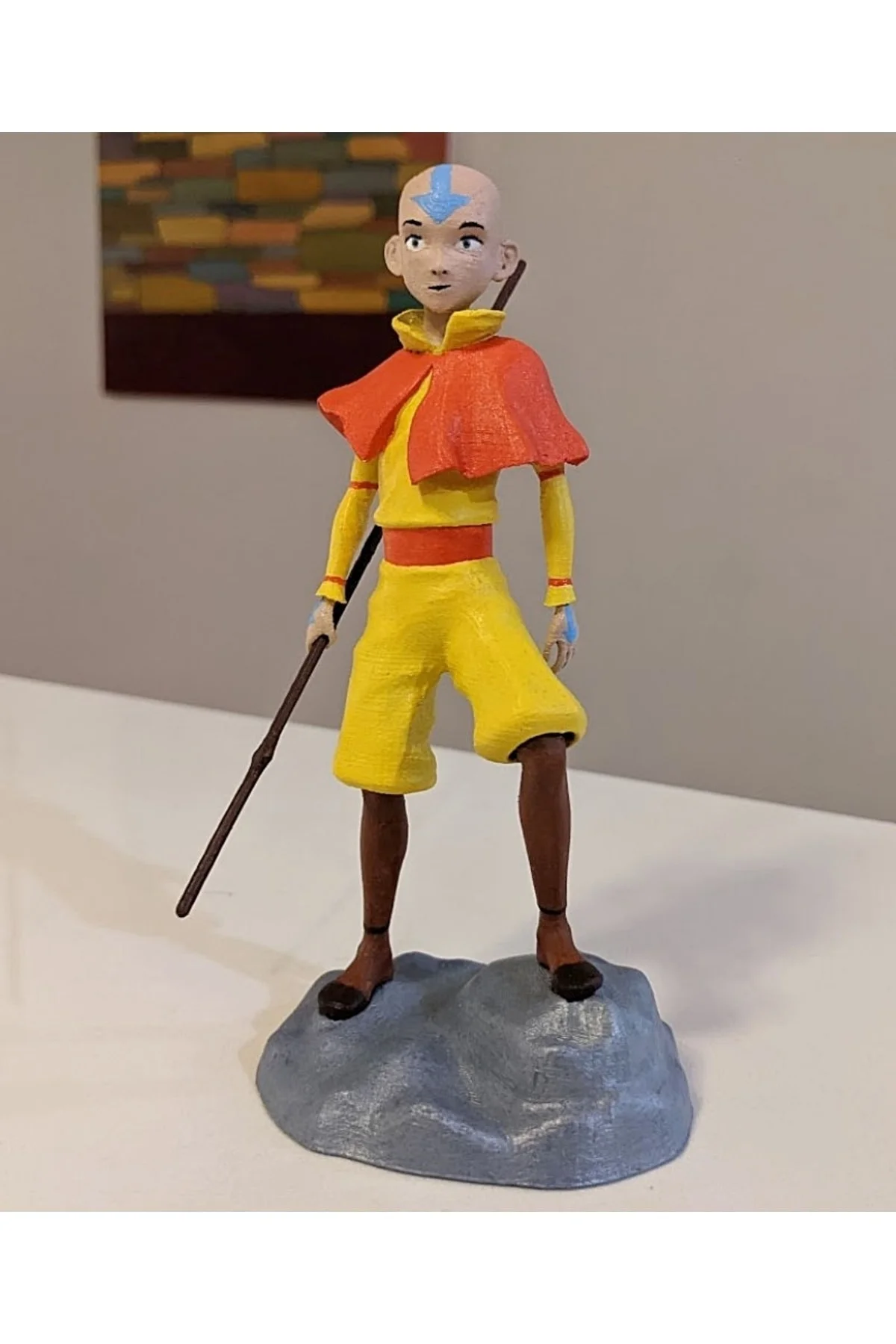Avatar Son Hava Bükücü Aang Boyalı Figür 15 Cm
