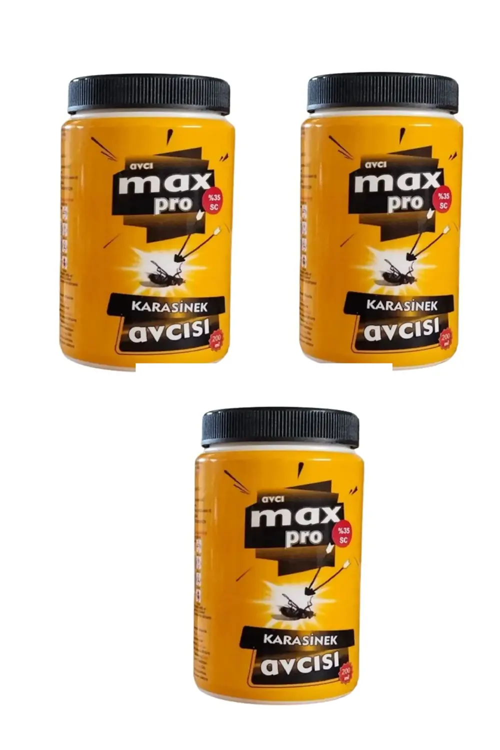 AVCI MAX Kara Sinek Öldürücü Avcı Max Pro Konsantre 200 ml X3 ADE