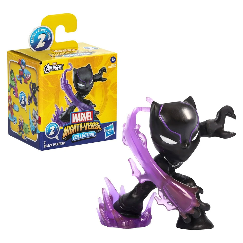 Marvel Avengers Avengers Mighty Verse Aksiyon Figürleri Black Panther G0069-G0094