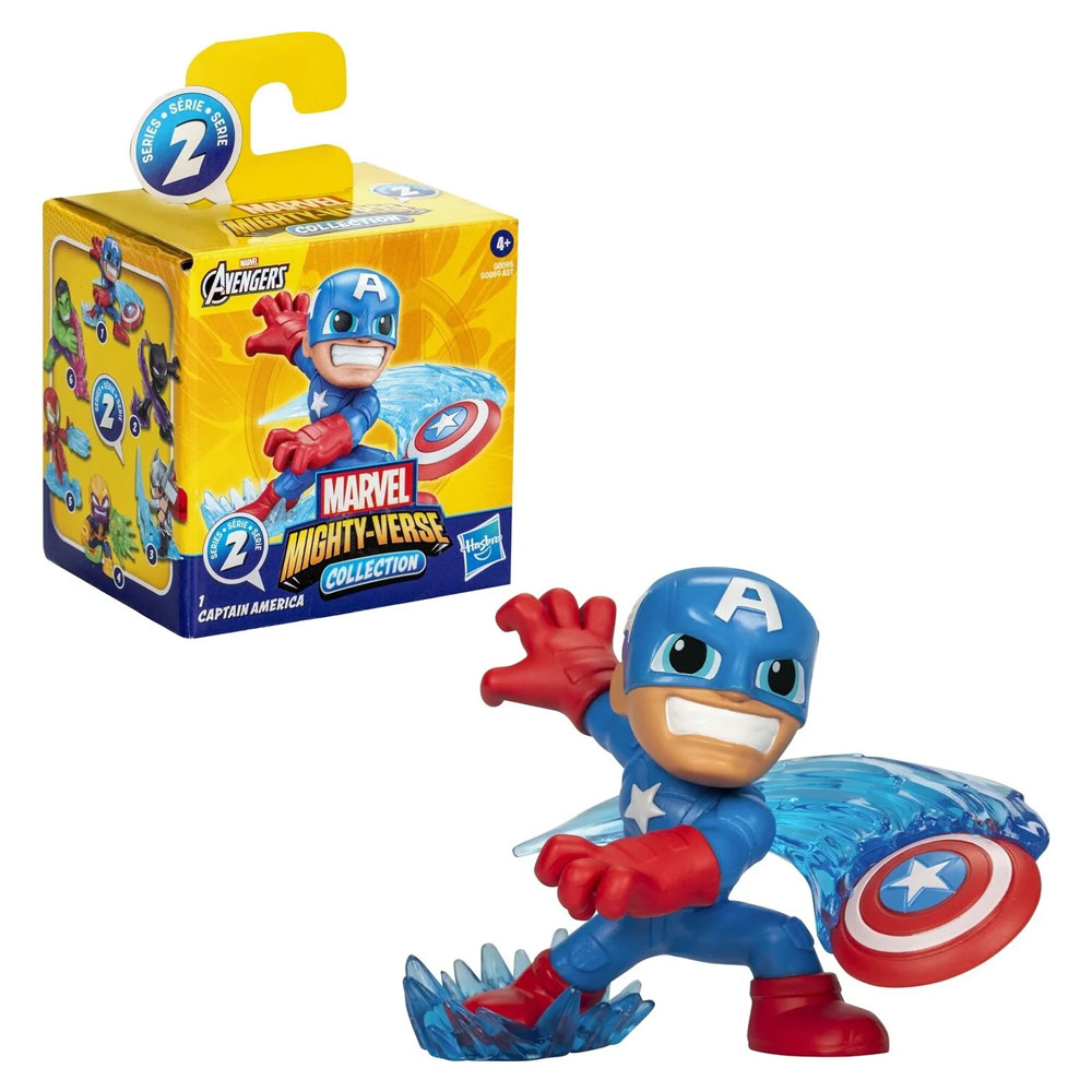 Marvel Avengers Avengers Mighty Verse Aksiyon Figürleri Captain America G0069-G00