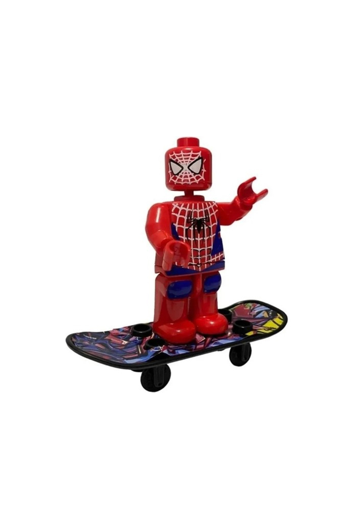 Oyuncak Store Avengers Yenilmezler Kaykaylı Spider-Man Lego Figür Seti - Super