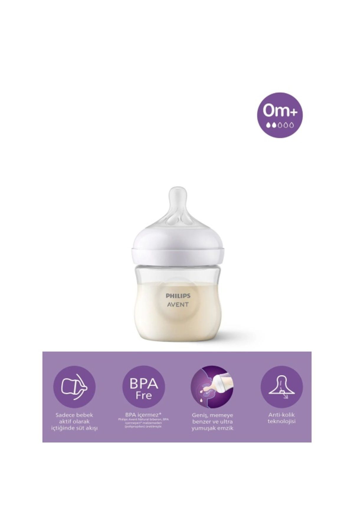 Philips Avent Doğal Tepkili Pp Biberon 125Ml 0+ A