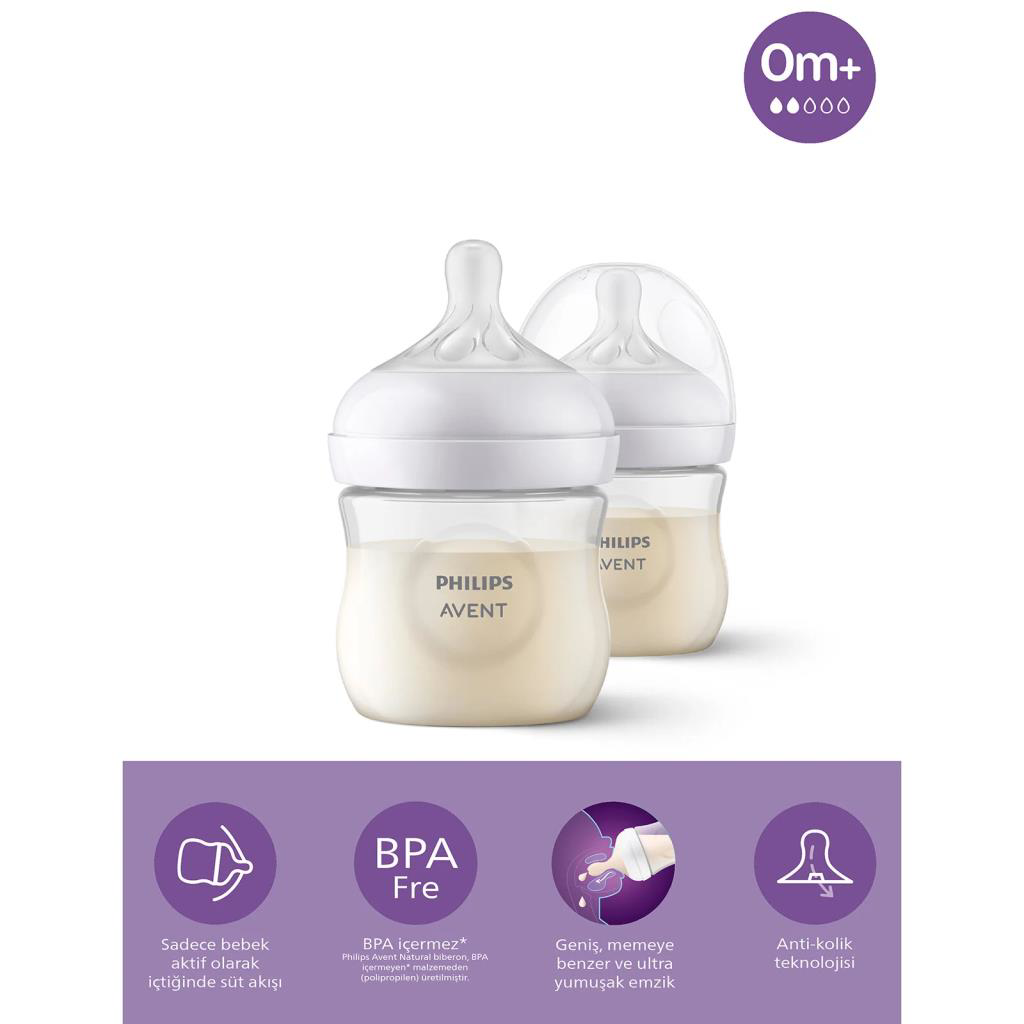 Avent Doğal Tepkili Natural Response PP 2li Biberon Seti 125ml 0+