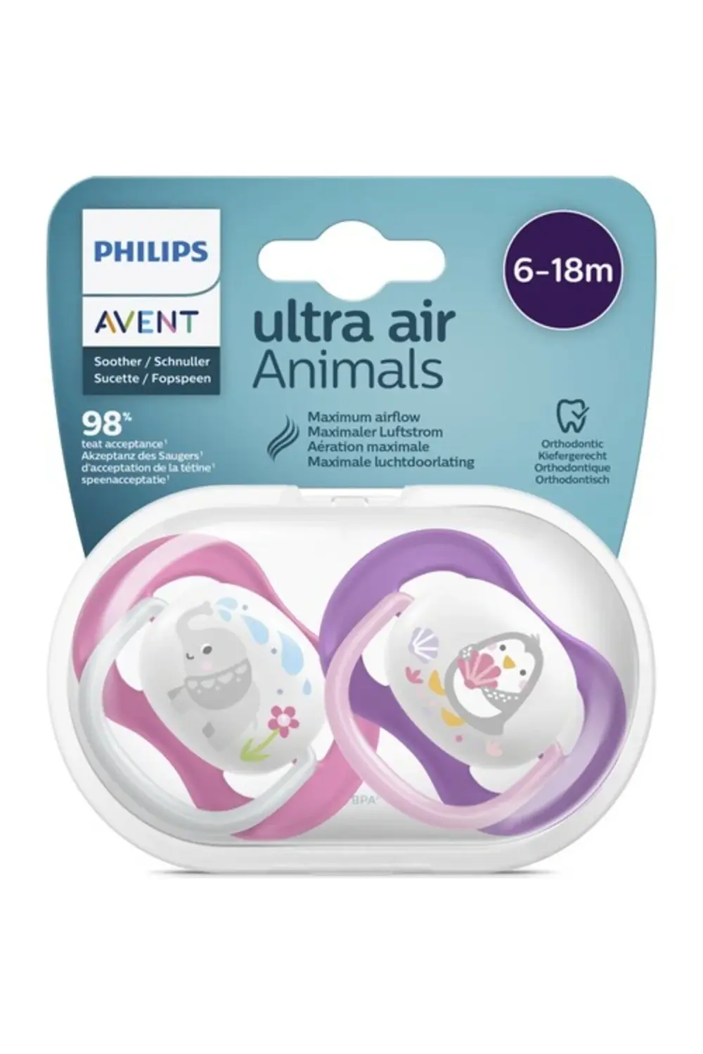 Avent Emzik Scf080/08 Ultra Air 6-18 Ay Kız