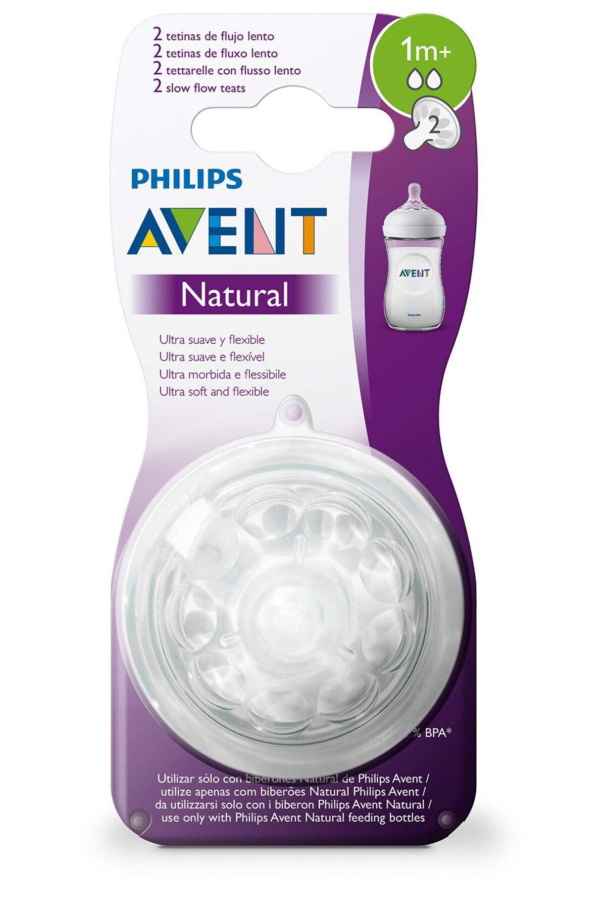 Philips Avent Natural Biberon Emziği 1 Ay 2Li