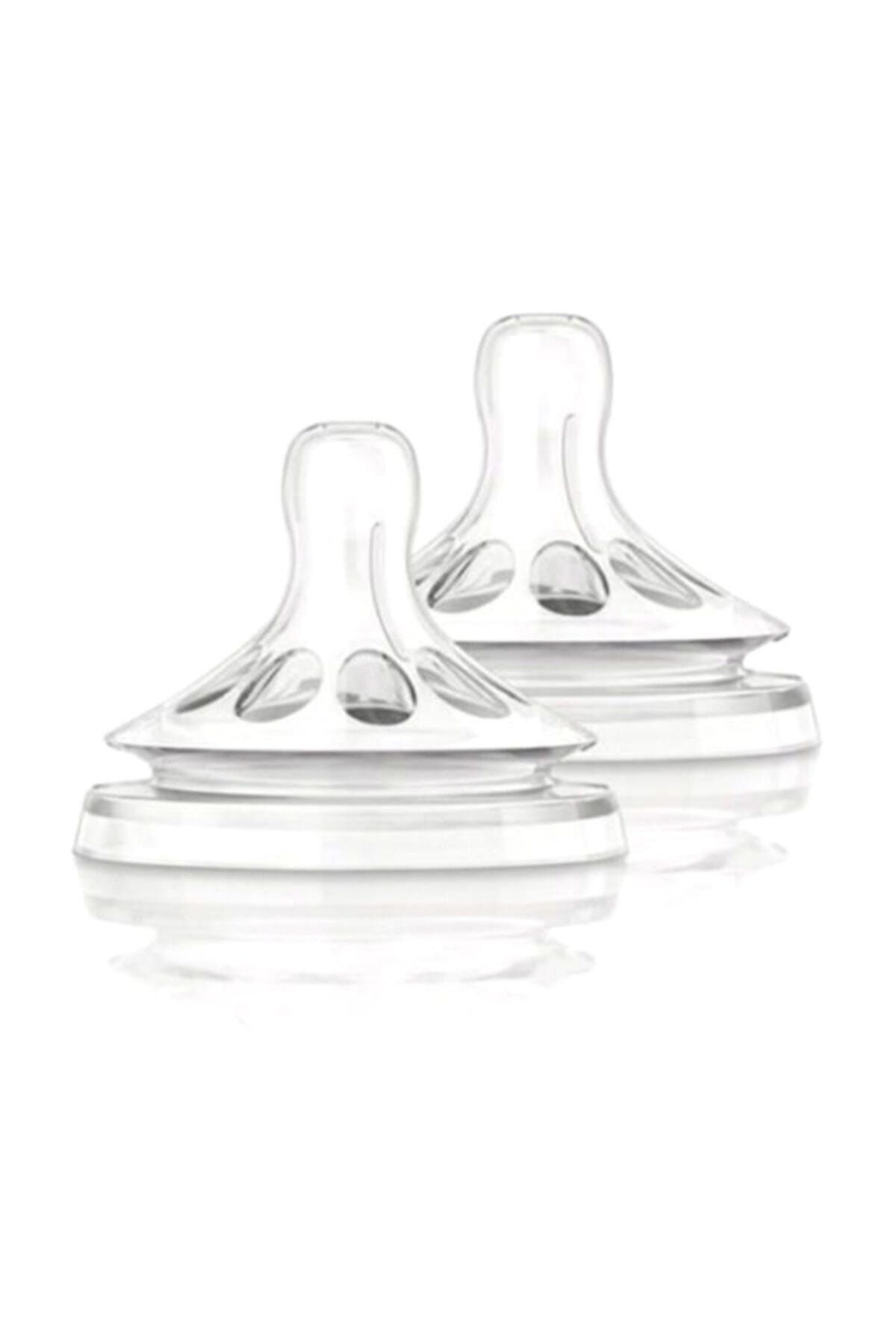 Philips Avent Avent Natural Biberon Emziği Silikon Akiş Ayarli 2 Li (3 Ay+)