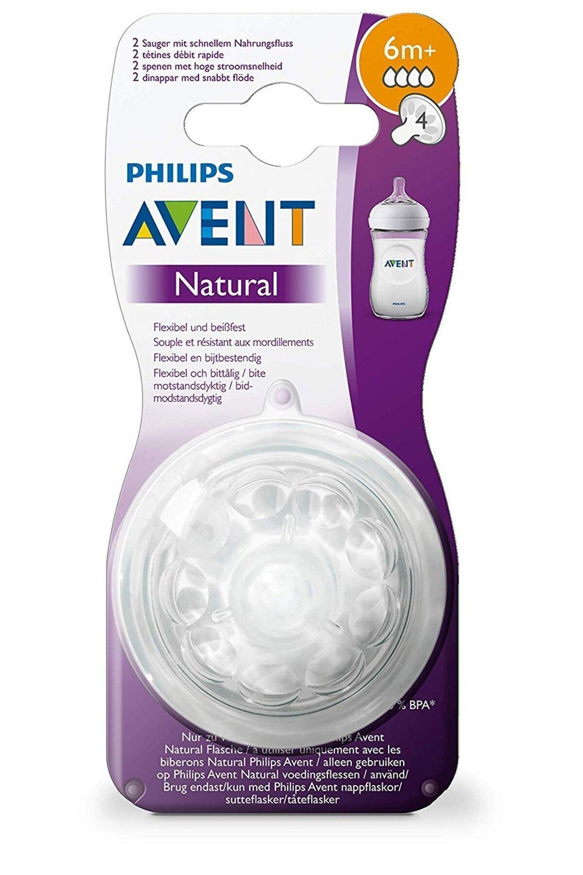 Philips Avent Natural Biberon Emziği +6 Ay 2Li