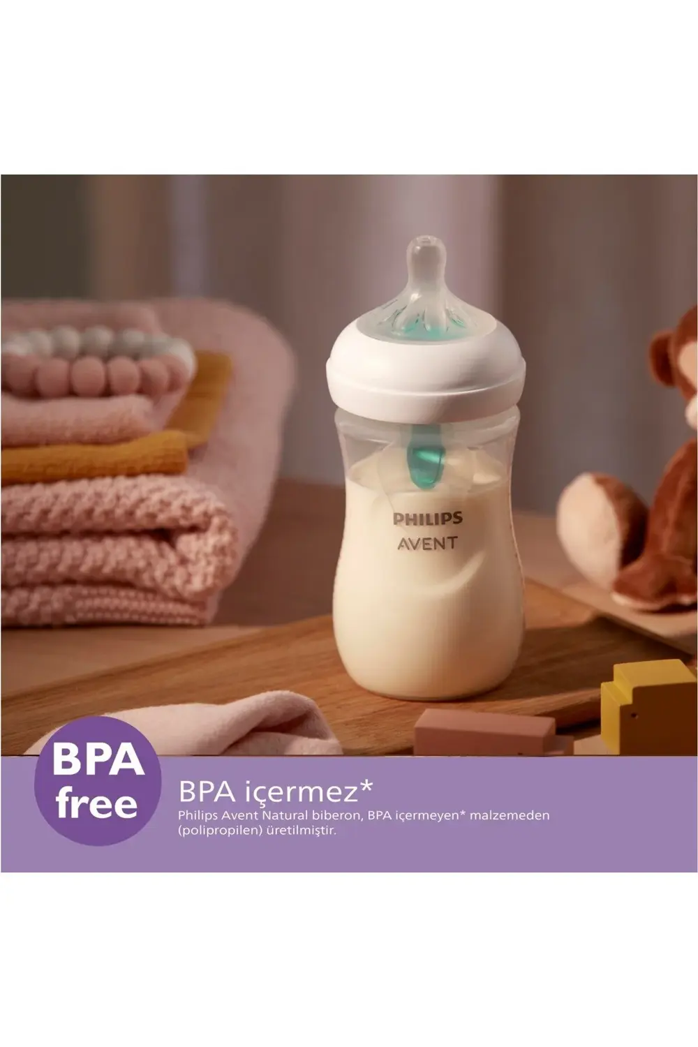 Avent Natural Response Pp Antikolik Biberon 260 ml 1 Ay Scy673/01