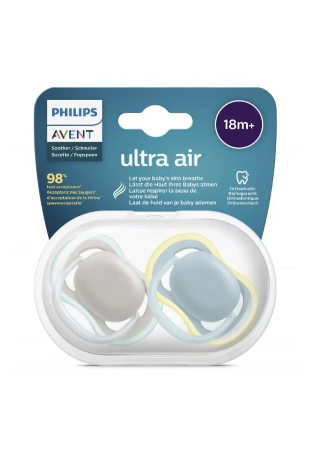 Avent SCF349/01 Ultra Air Emzik 18 Ay+ 2li Erkek