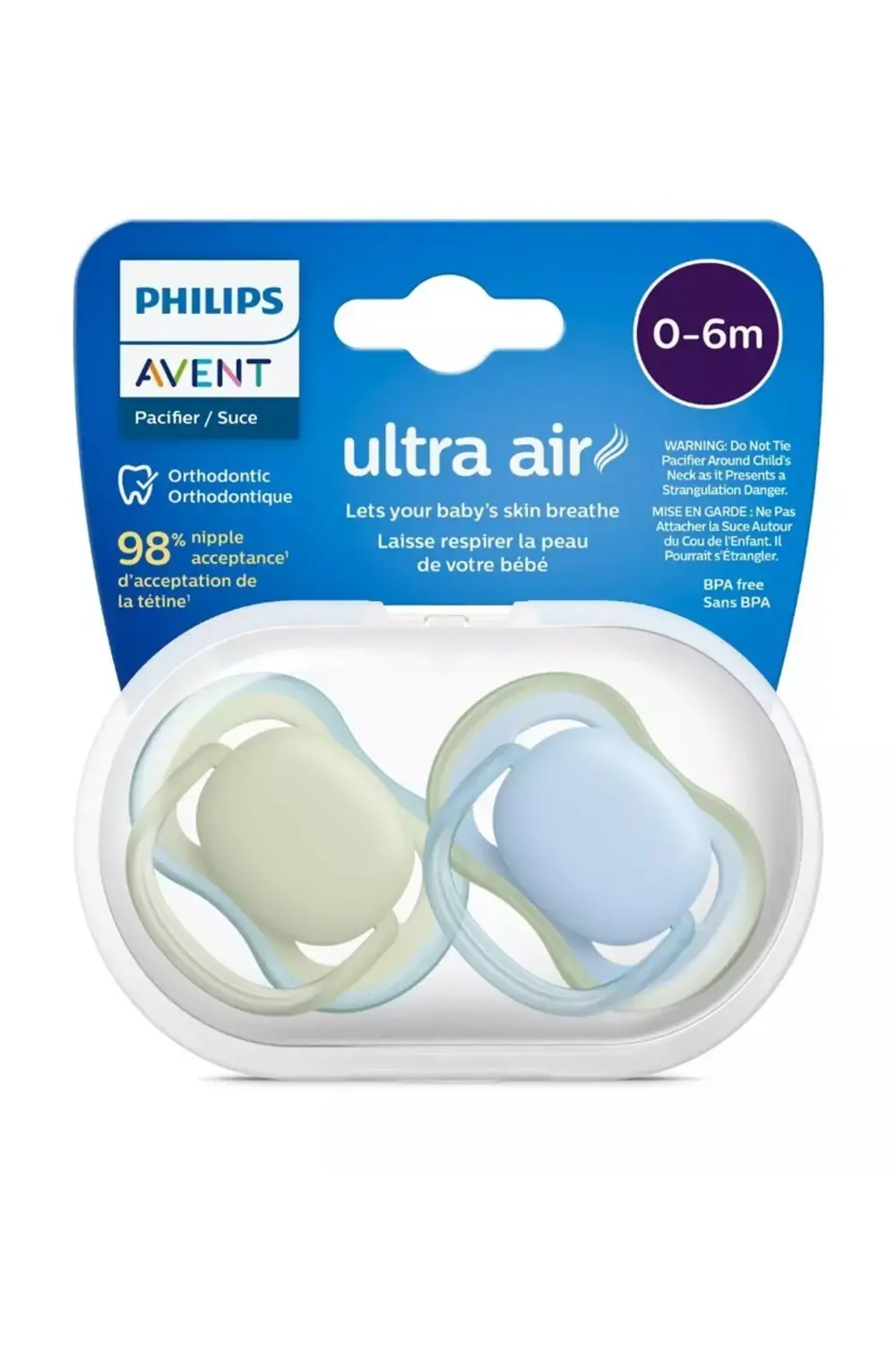 Avent Ultra Air Emzik 0-6 Ay 2li SCF085/21