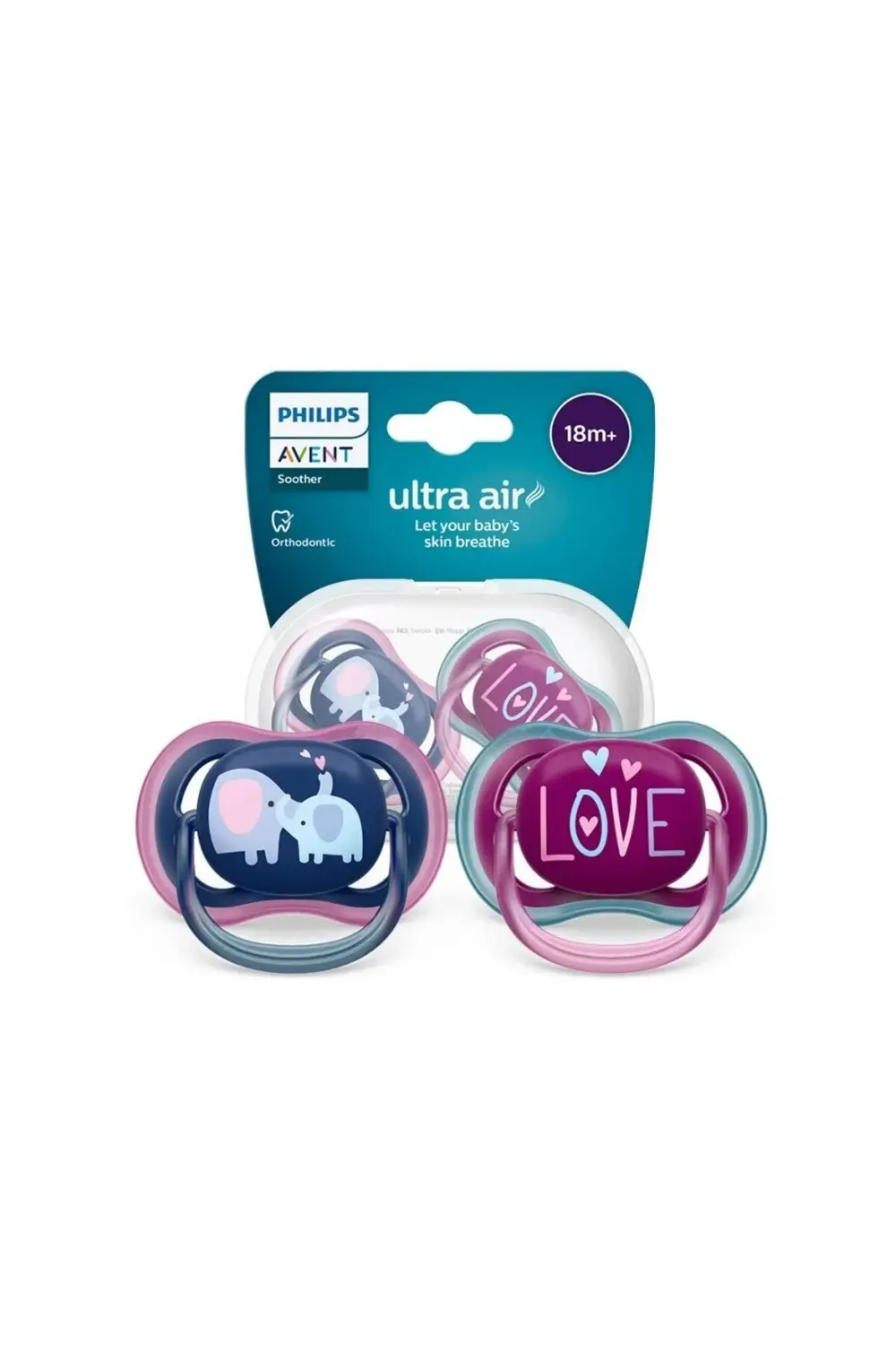 Avent Ultra Air Emzik 18 Ay 2li Kız Scf349/22