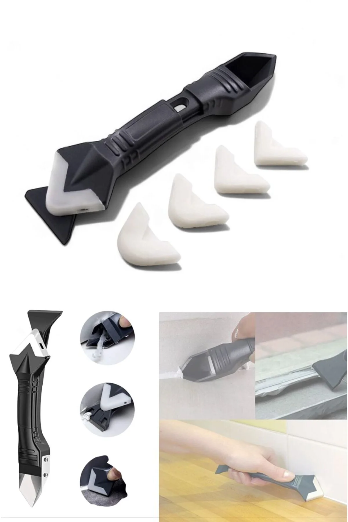 Aveo 1 Adet Boya Silikon Derz Çekme Kazıyıcı Aparatı | Çok Amaçlı Spatula Seti – Mutfak Banyo Tamir Aveo 1 Adet Boya Silikon Derz Çekme Kazıyıcı Aparatı | Çok Amaçlı Spatula Seti – Mutfak Banyo Tamir