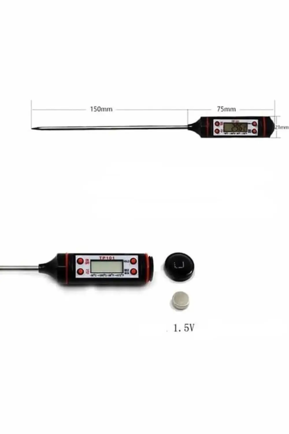 Aveo 1 Adet Dijital Gıda Termometresi Et Süt Mama Pasta Sıcaklık