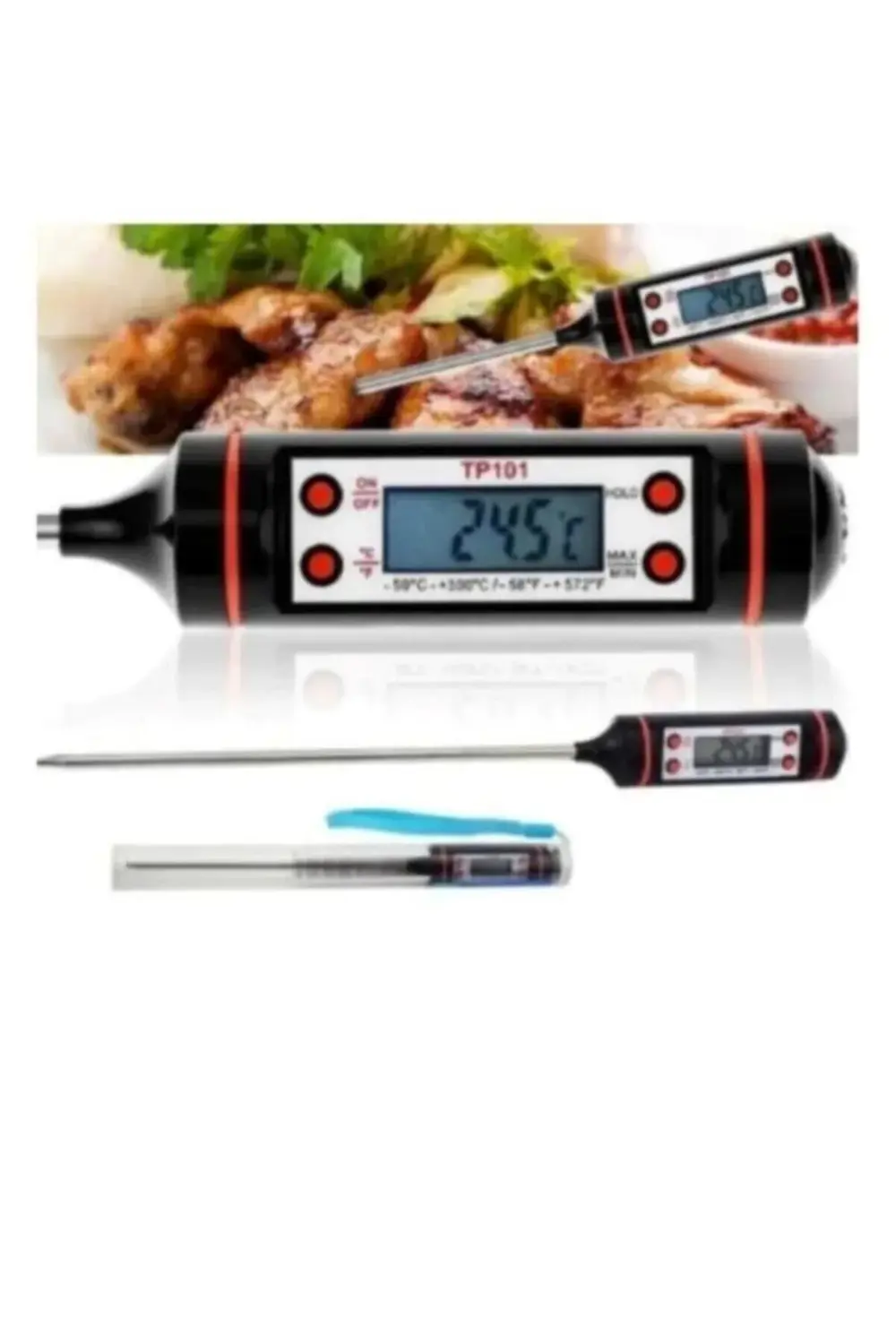 Aveo 1 Adet Dijital Gıda Termometresi Et Süt Mama Pasta Sıcaklık