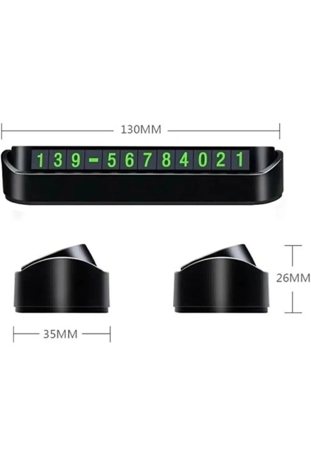 Aveo 1 Adet Fosforlu Açılır Kapanır Numaratör Ön Torpido Üstü Tel