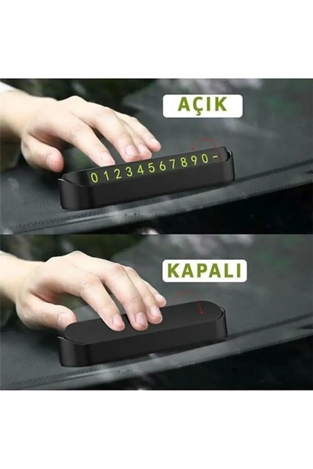 Aveo 1 Adet Fosforlu Açılır Kapanır Numaratör Ön Torpido Üstü Tel