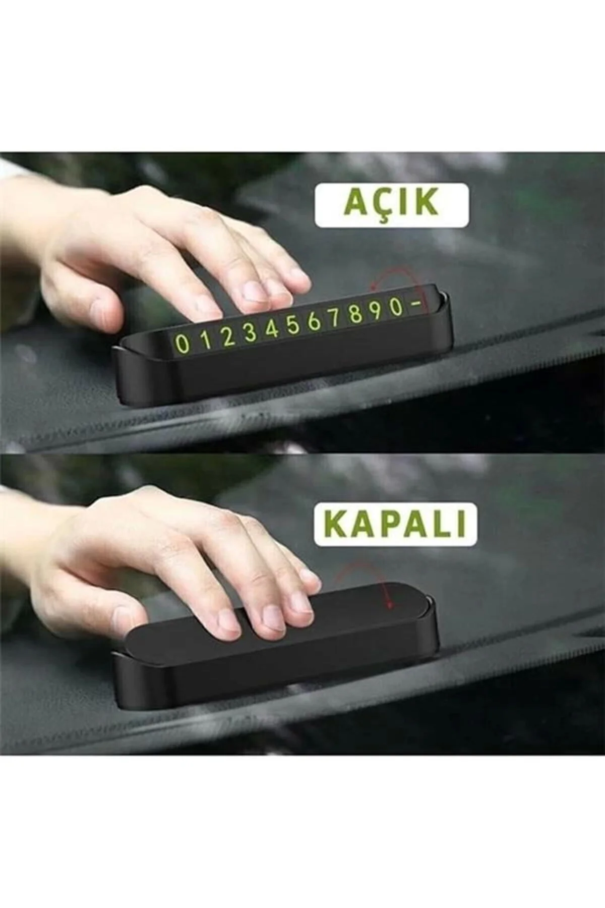 Aveo 1 Adet Fosforlu Açılır Kapanır Numaratör Ön Torpido Üstü Tel