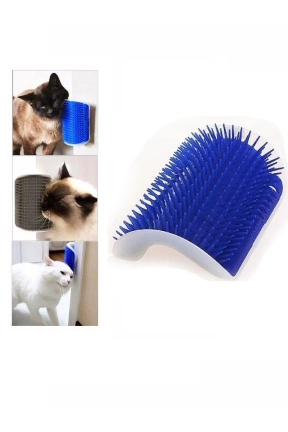 Aveo 1 Adet Kedi Kaşınma Aparatı Köşe Montajlı Sürtünme Fırçası C