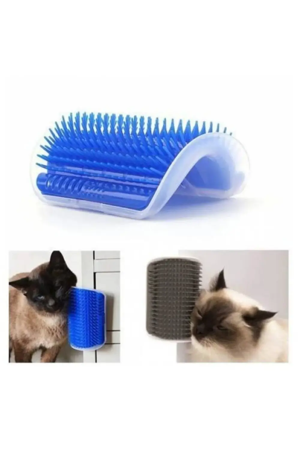 Aveo 1 Adet Kedi Kaşınma Aparatı Köşe Montajlı Sürtünme Fırçası C