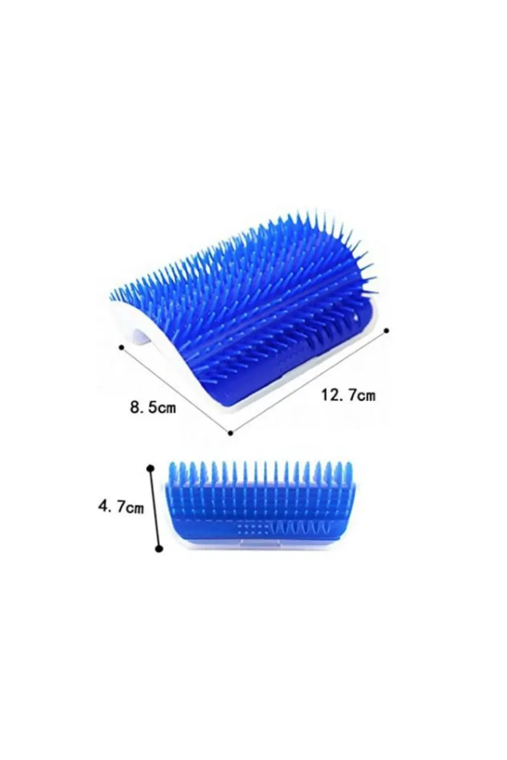 Aveo 1 Adet Köşe Kaşıma Kedi Çim Destekli Tüy Toplama MAVI/ GRI R