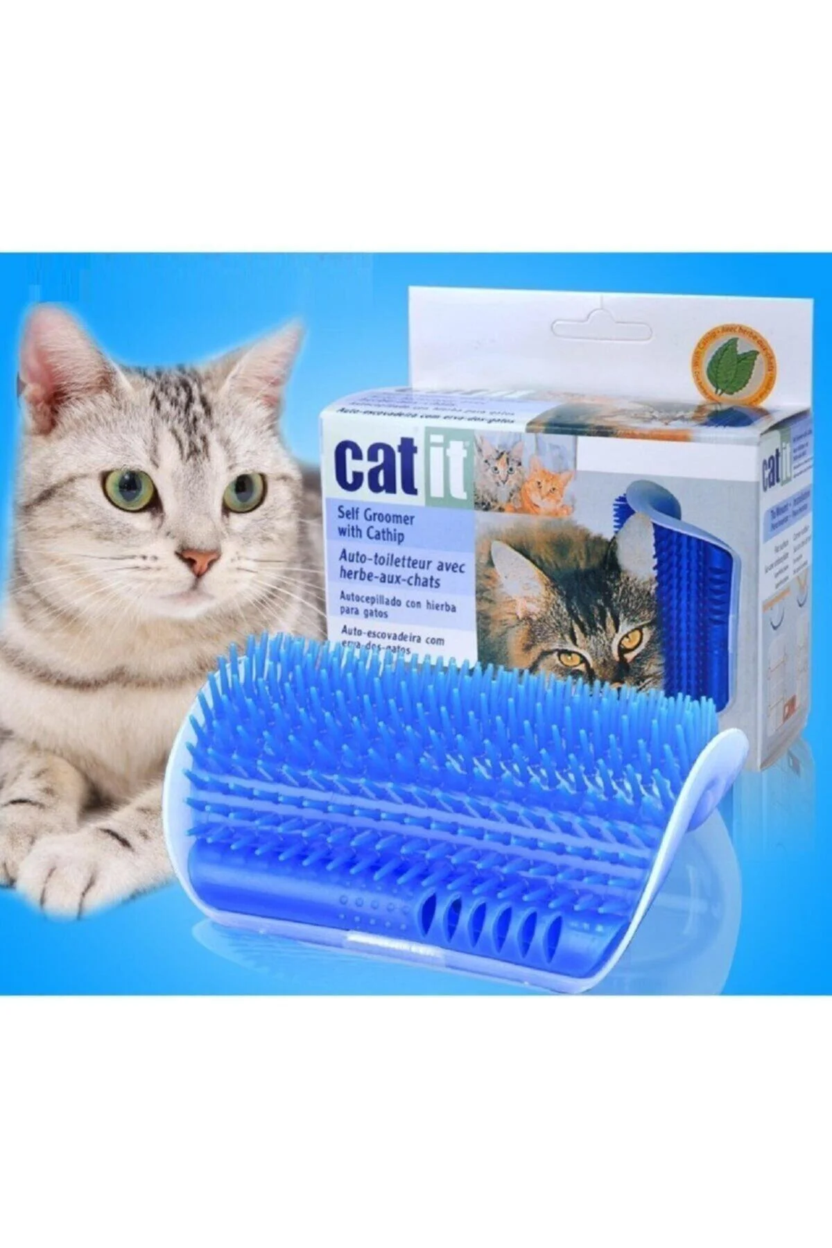 Aveo 1 Adet Mavi Kedi Kaşınma Aparatı