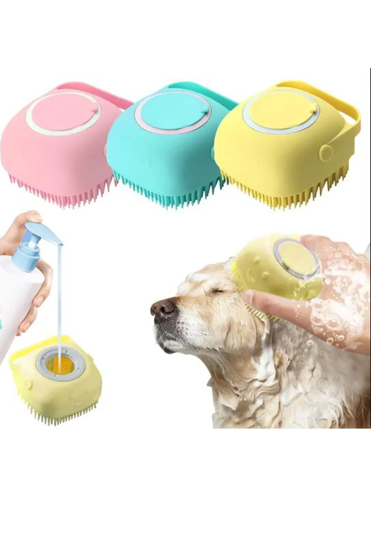 Aveo 1 Adet Şampuan Hazneli Kedi Köpek Yıkama Kesesi