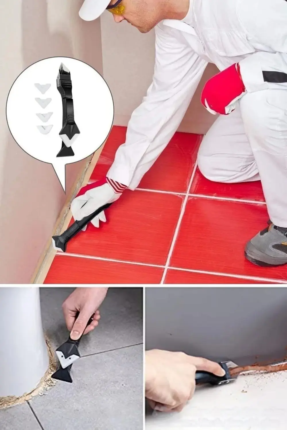 Aveo 1 Adet Silikon Sökme Ve Uygulama Seti Fayans Derz Silikon Ka