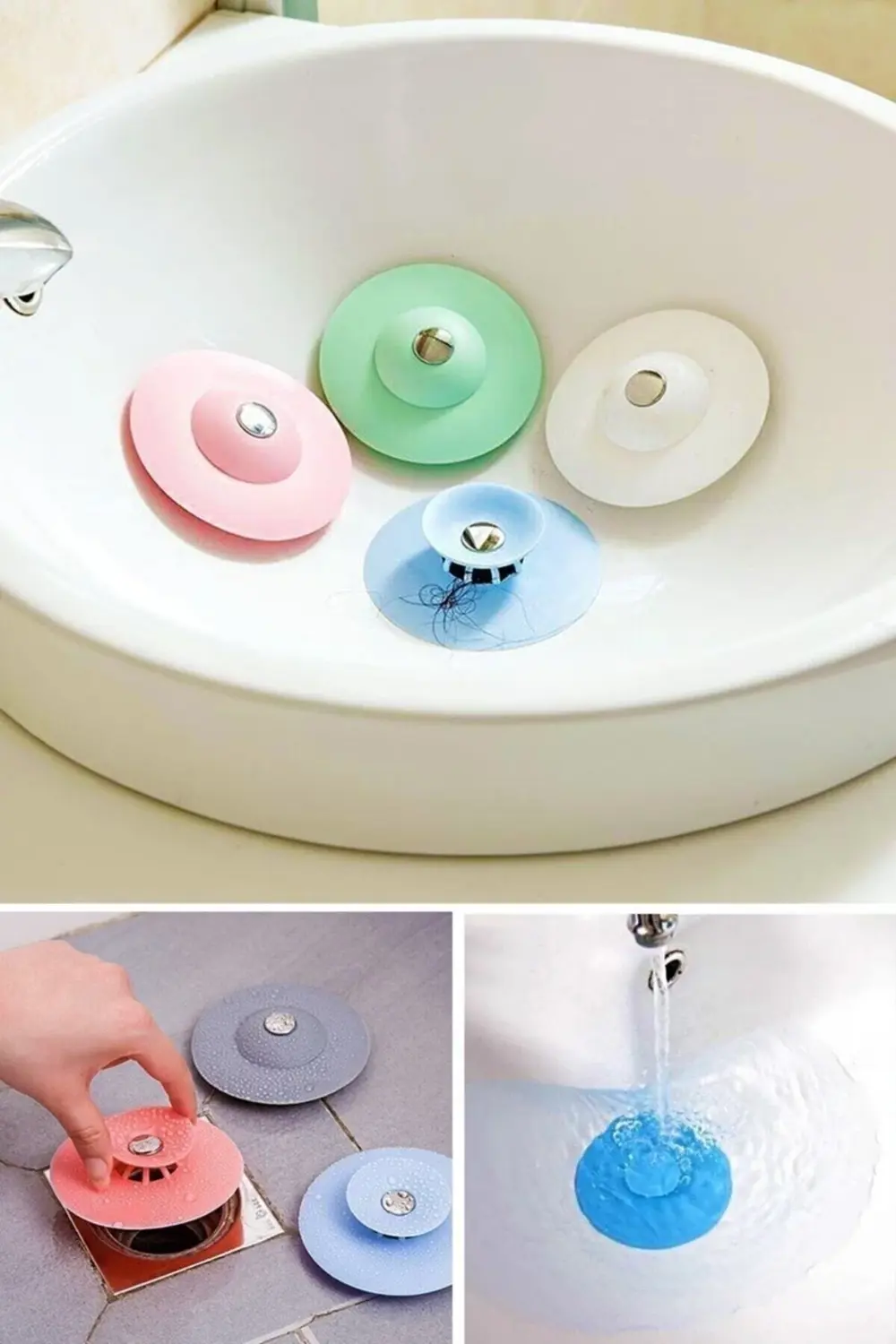 Aveo 1 Adet Süzgeçli Banyo Küvet Lavabo Gider Filtresi Süzgeci Po